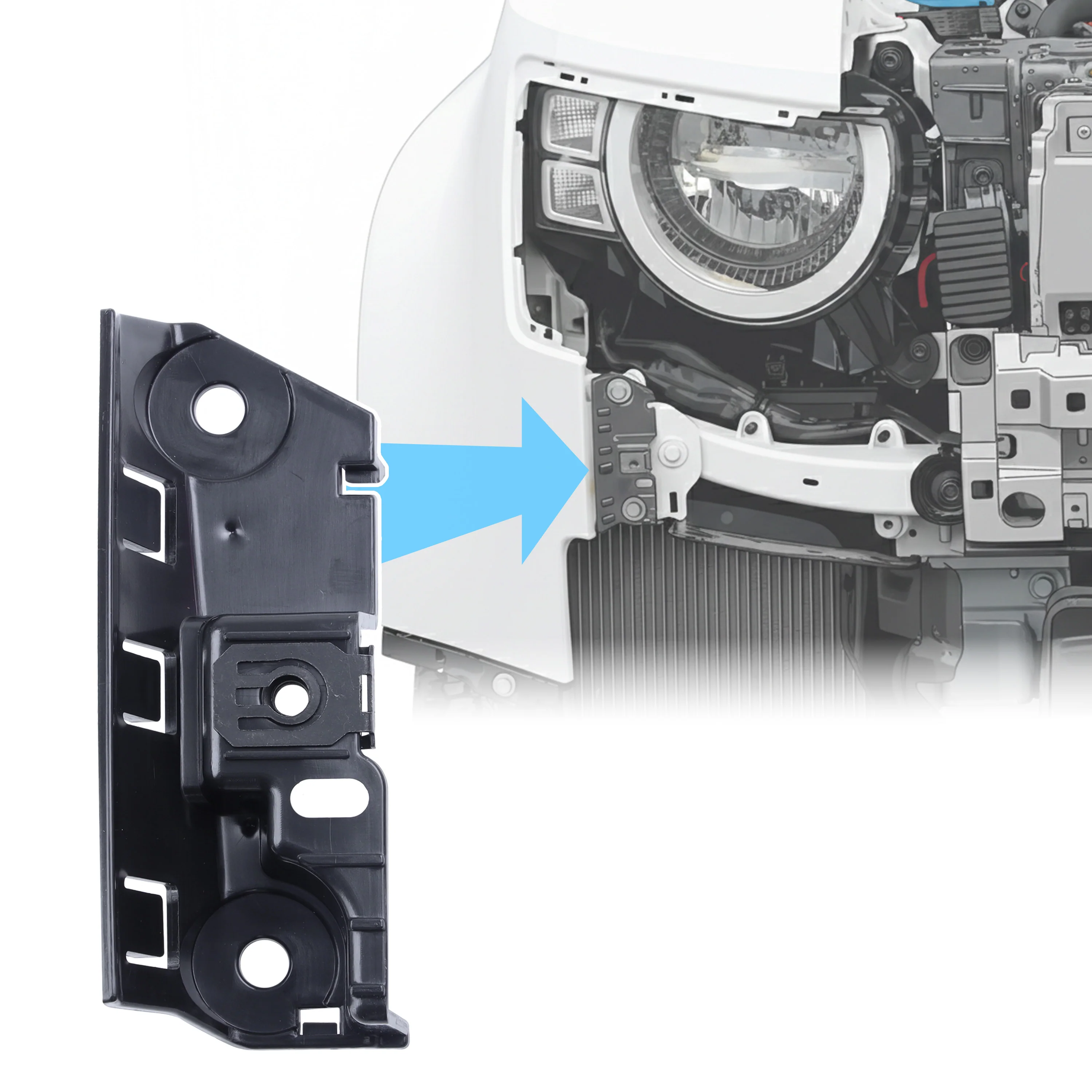 Front Bumper Top Mounting Bracket for Land Rover Defender L663 - Right