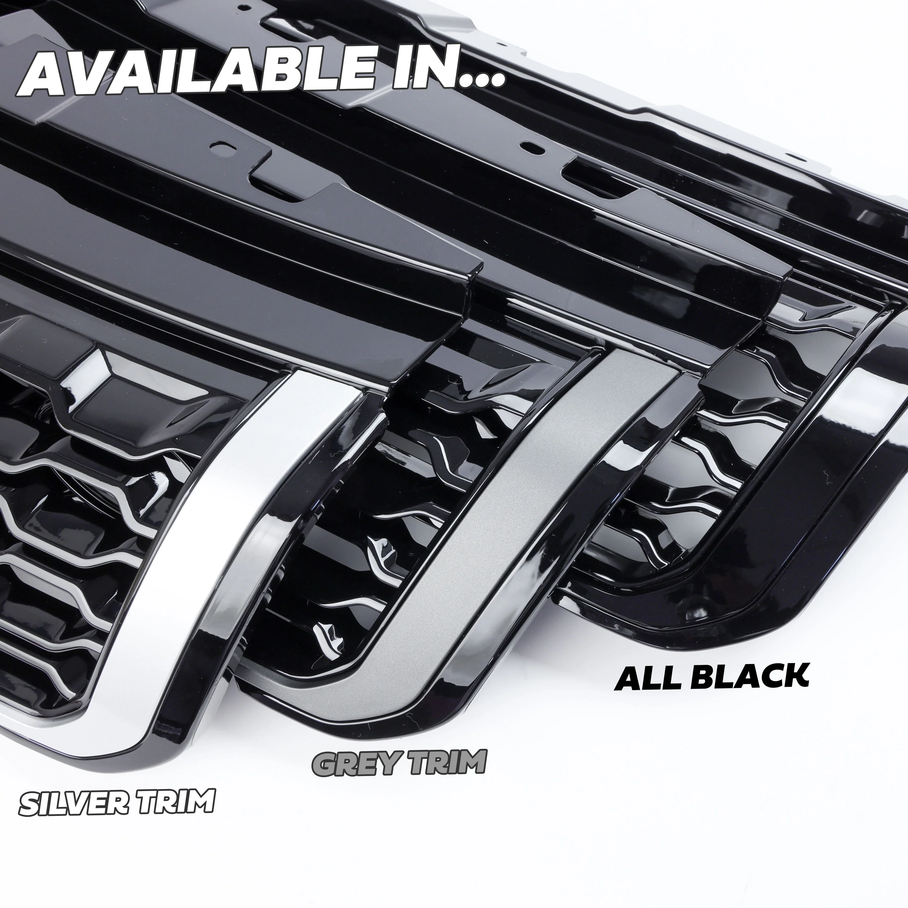 Front Grille - 2016 "Autobiography Style" - Gloss Black & Grey for Range Rover Evoque - Image 6