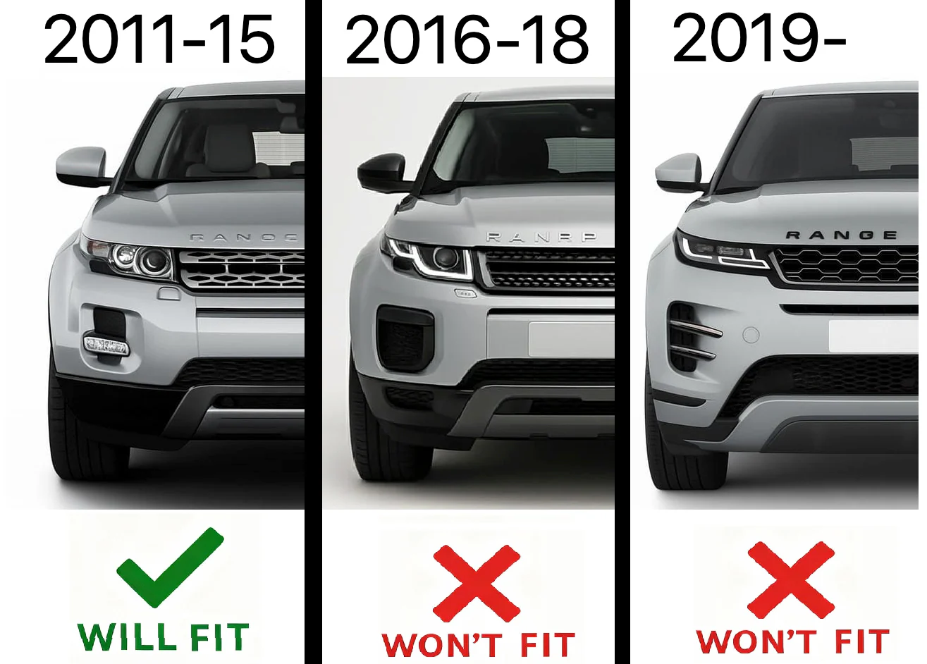 Front Grille - Autobiography Style - Black & Silver for Range Rover Evoque - Image 8