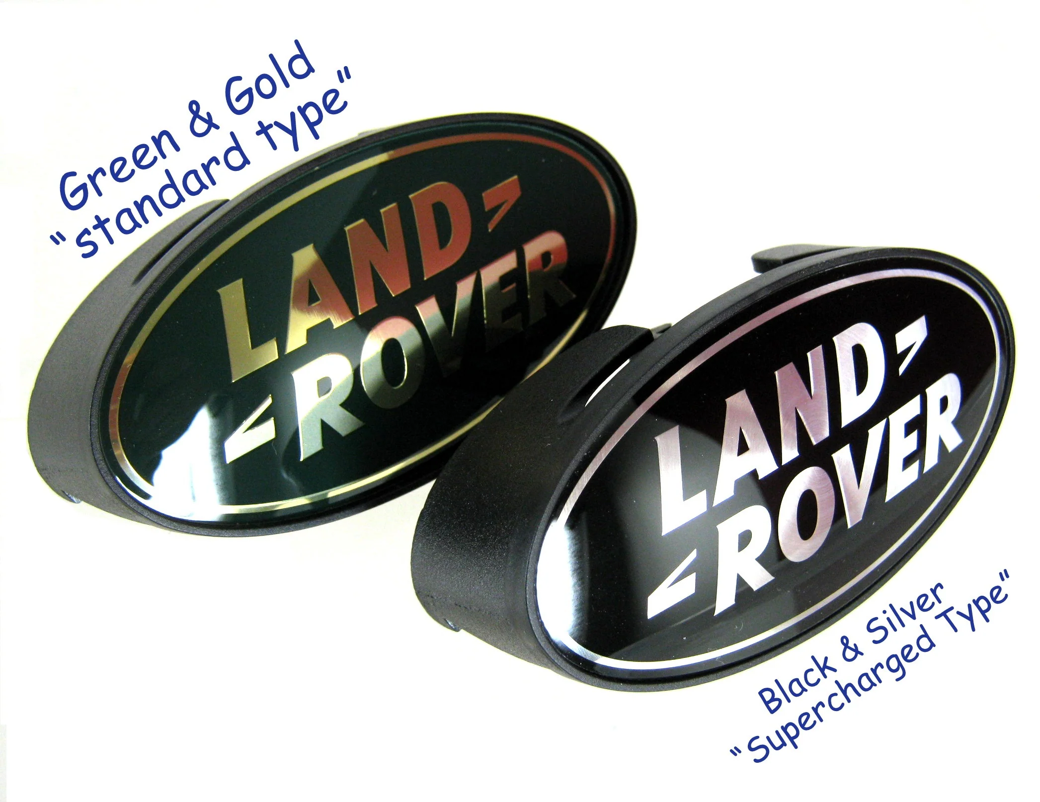 Front Grille Badge + Plinth - Black & Silver - For Land Rover Defender - Image 5