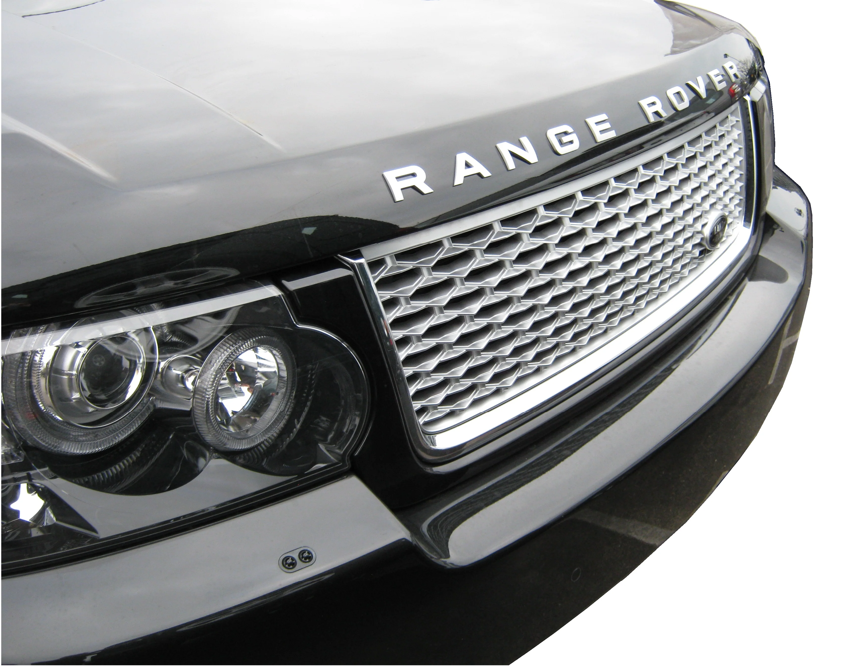 Front Grille - Black/Chrome/Silver for Range Rover L322 Autobiography - Image 4