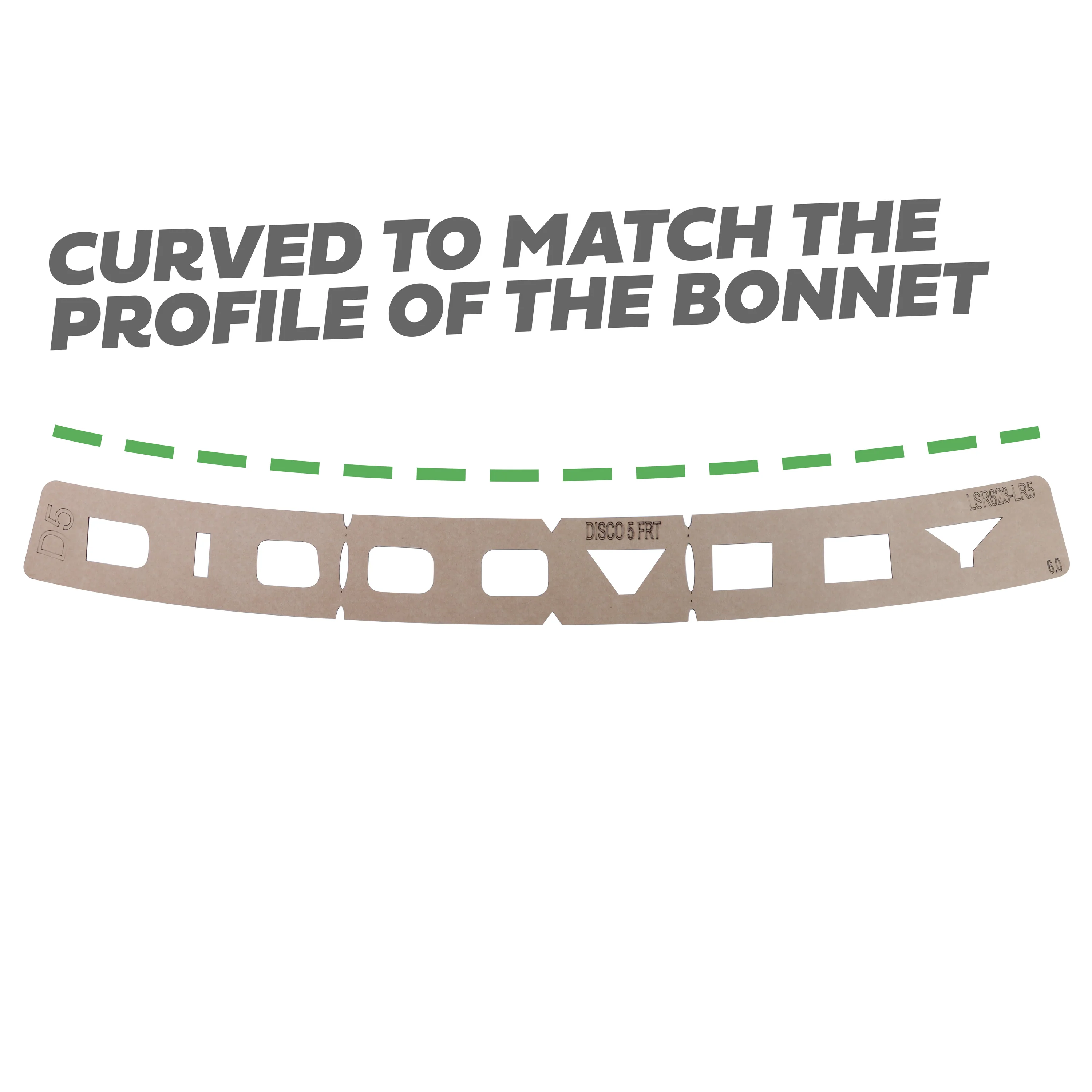 Front Lettering Template for Land Rover Discovery 5 - Image 3