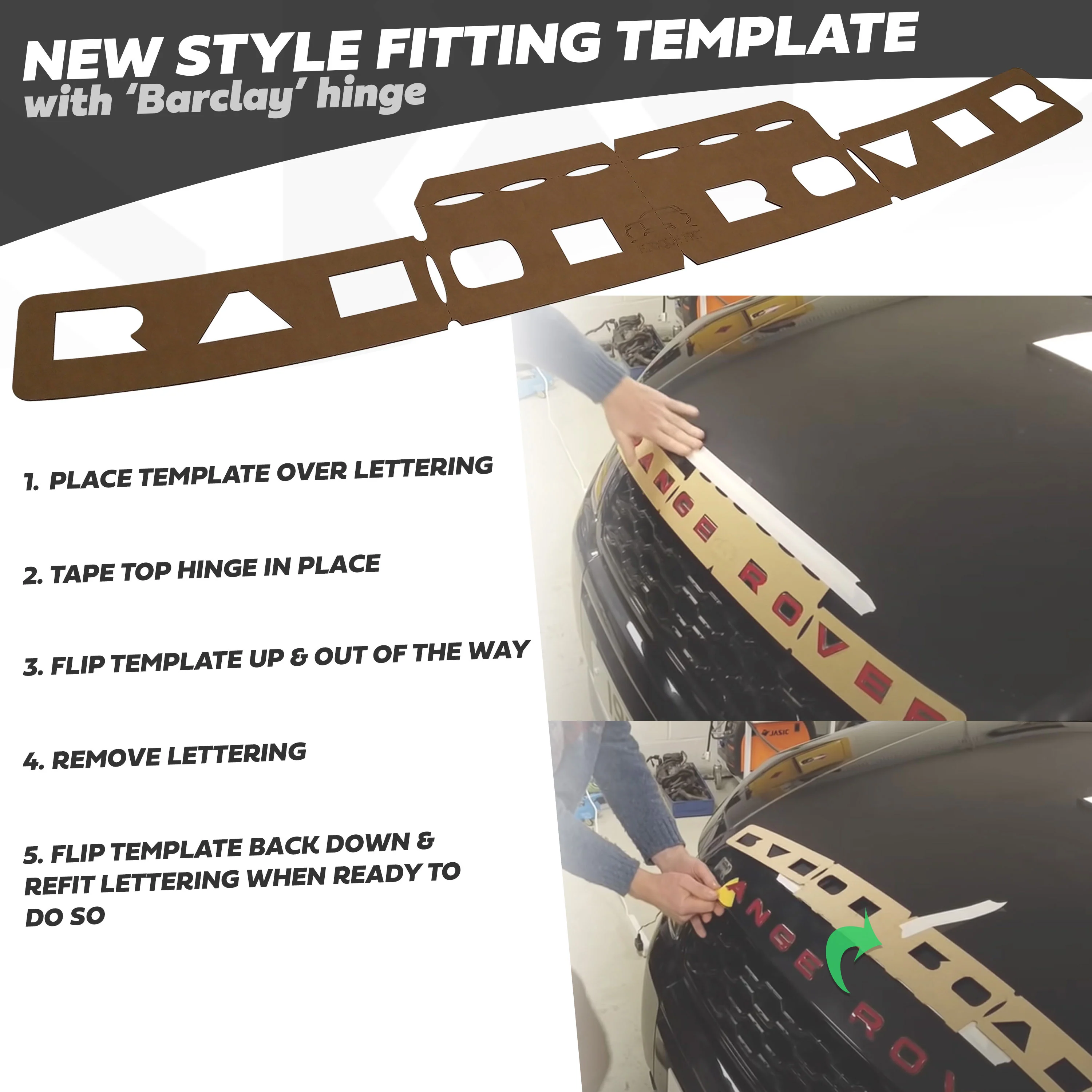 Front Lettering Template for Land Rover Discovery Sport - Image 3