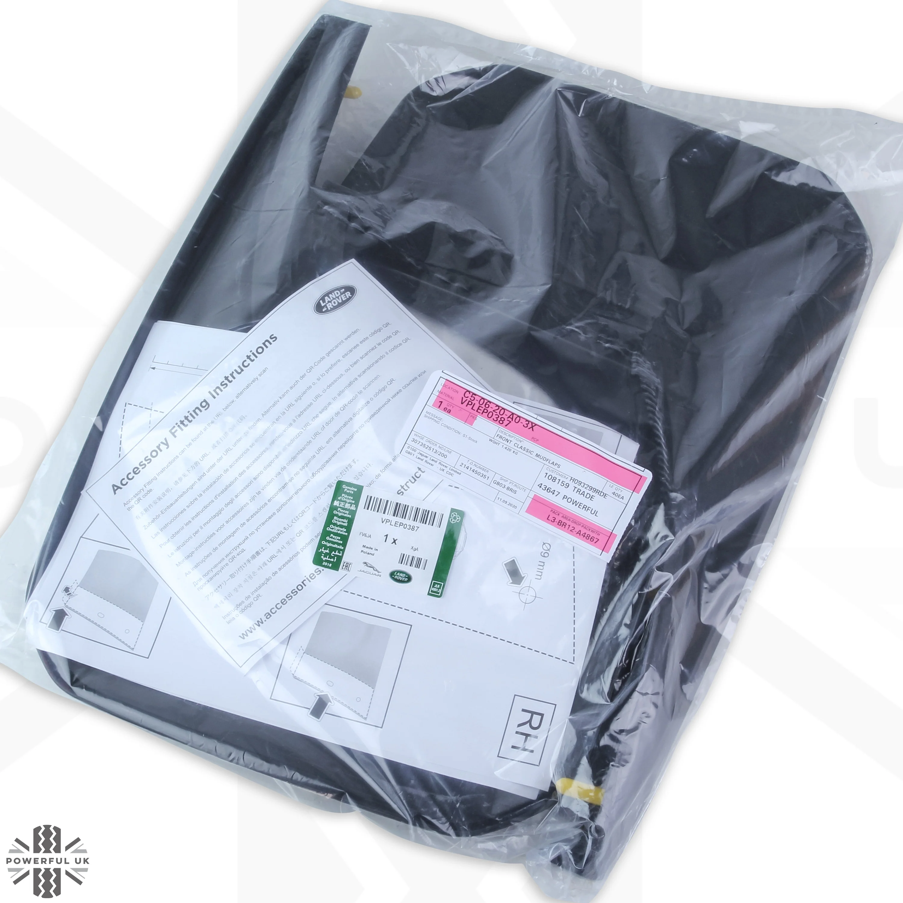 Front Mudflaps - Classic Design - Genuine - for Land Rover Defender L663 - Image 4