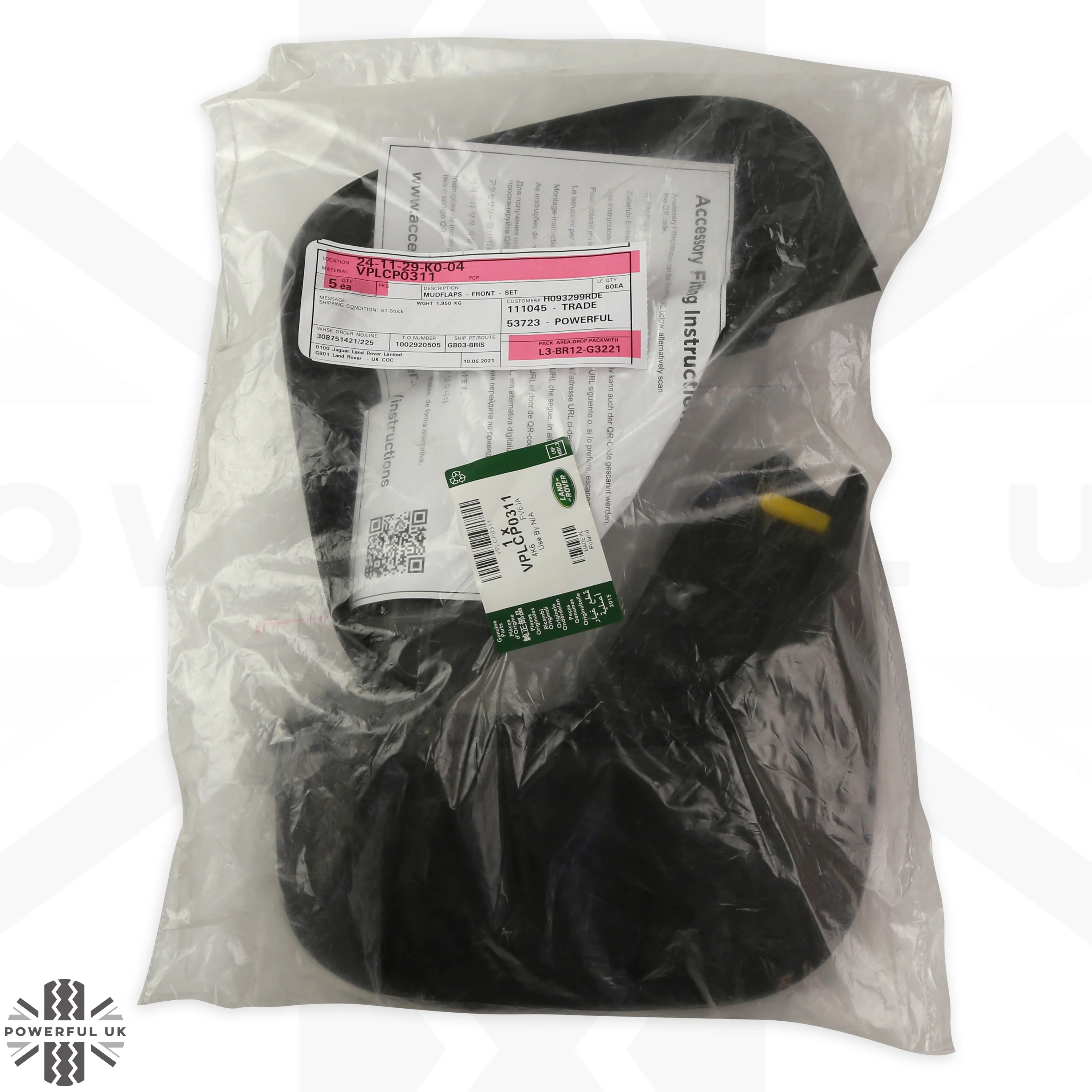 Front Mudflaps (genuine) for Land Rover Discovery Sport Dynamic - Image 3