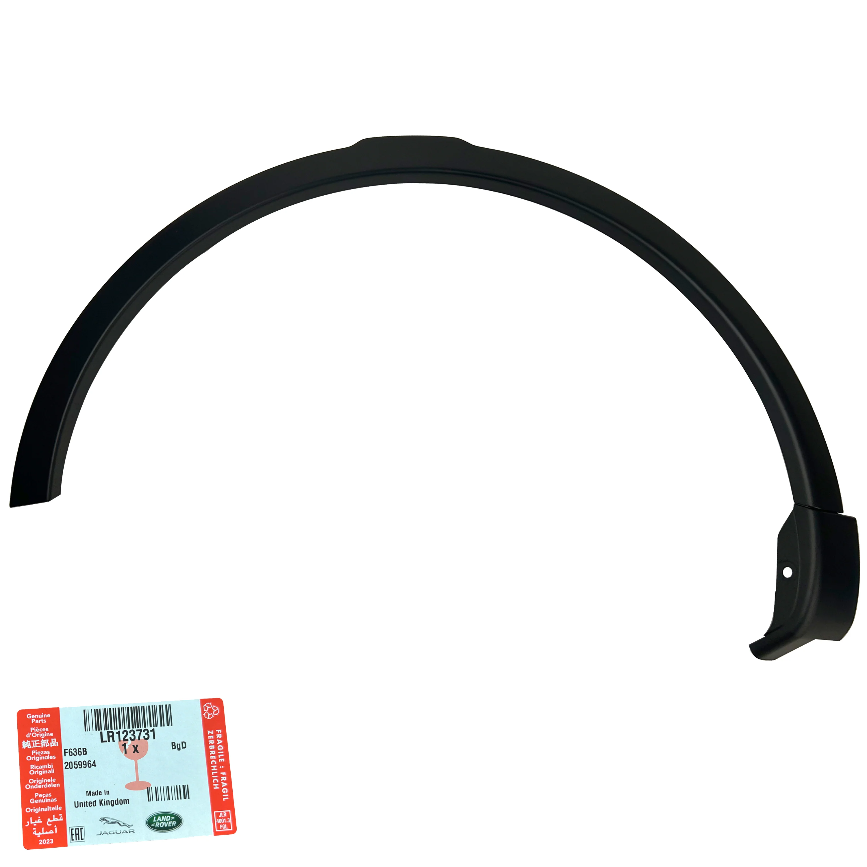 Genuine Front Wheel Arch Trim (NO PDC hole) for Land Rover Discovery Sport (2015-19) - LEFT - Image 6