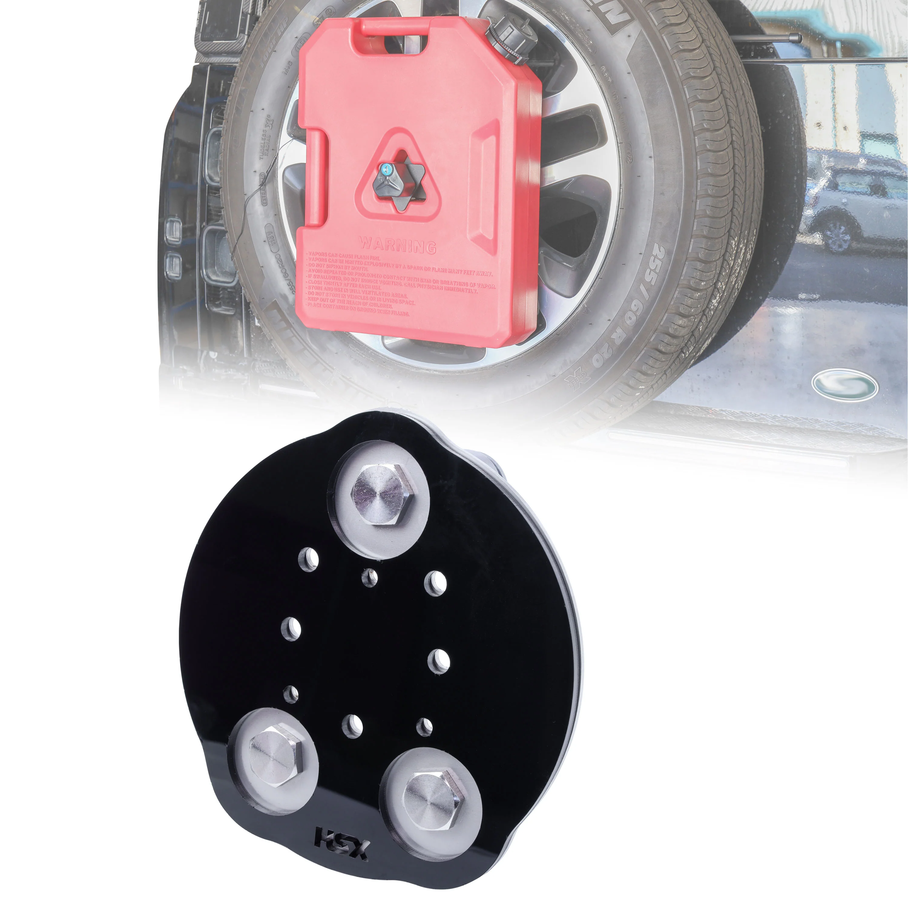 Fuel Can Spare Wheel Mount Kit for Land Rover Defender L663 - Single Can