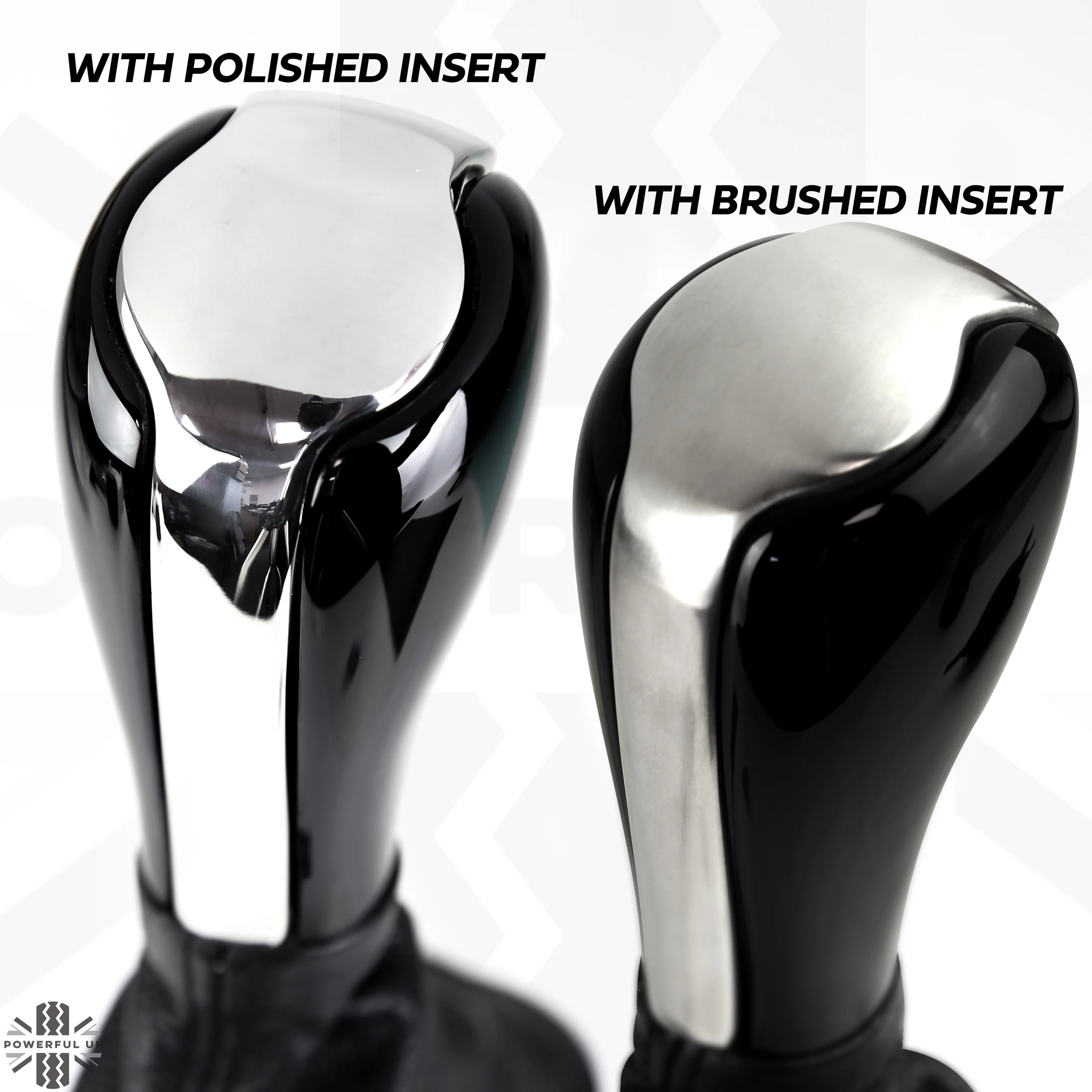 Gear Knob - Black Piano + Polished Metal Insert for Range Rover L322 - Image 7