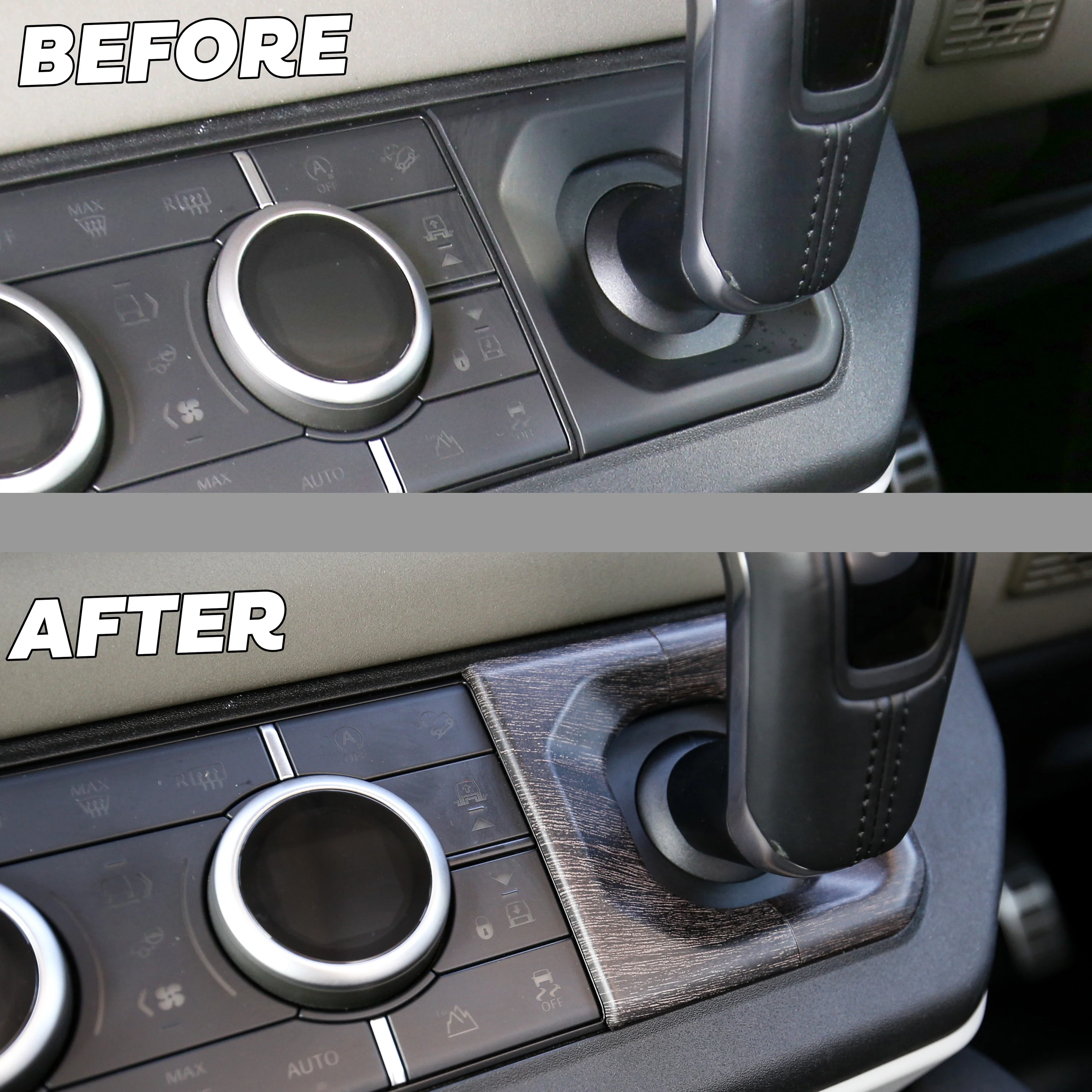 Gear Selector Surround Trim - Oak Wood - for Land Rover Defender L663 - Image 5