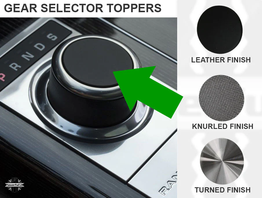 Gear Selector Topper - Knurled Finish - for Range Rover Evoque - Image 4