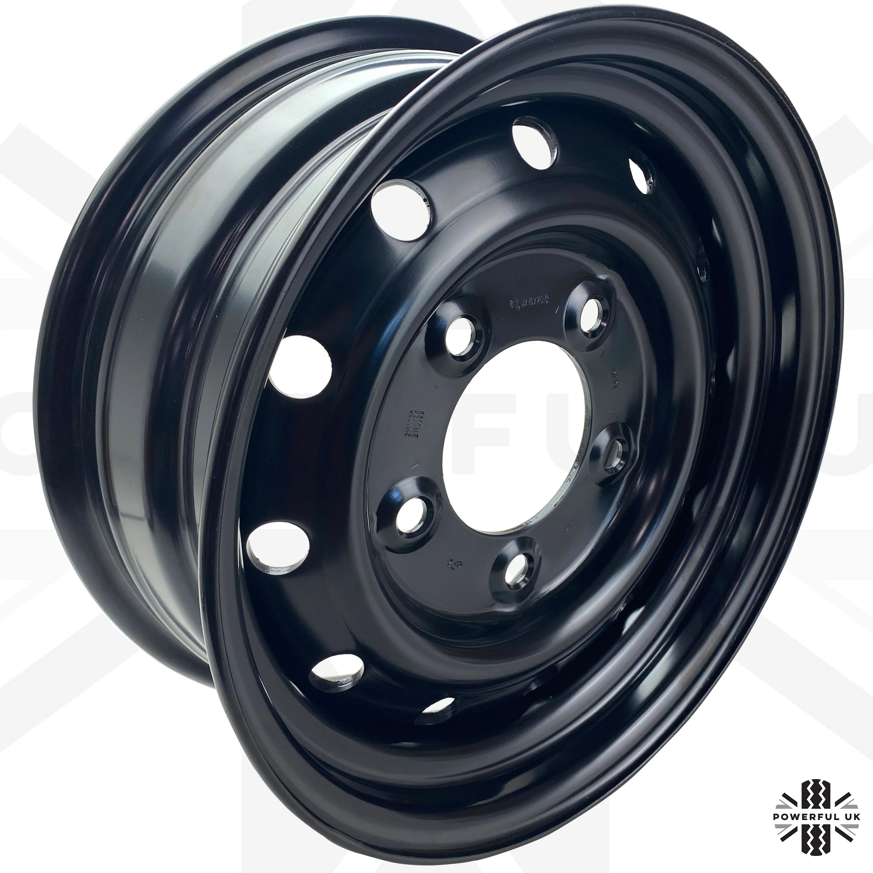 Genuine 16" Steel Wheel - Primer - for Classic Land Rover Defender Heritage - Image 9