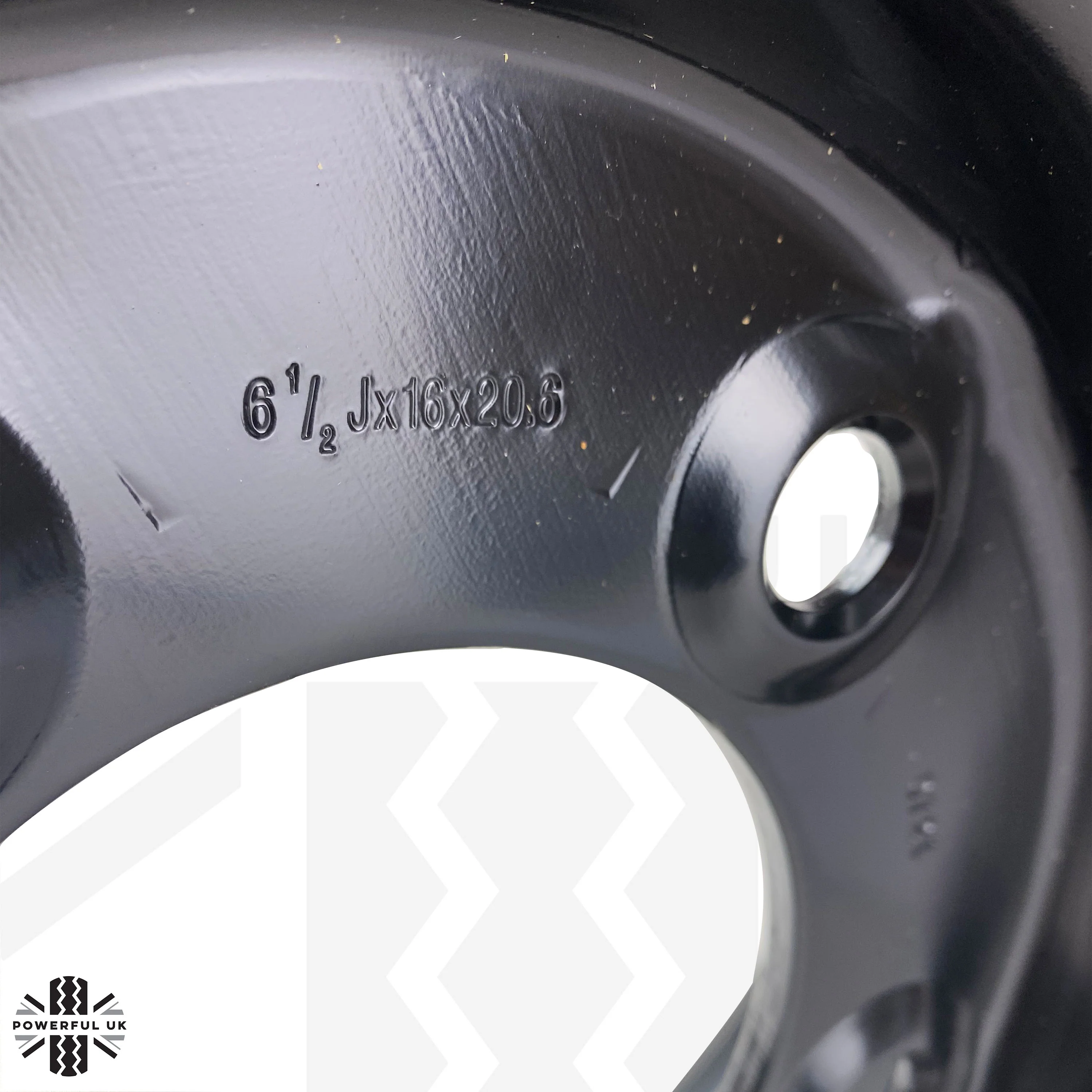 Genuine 16" Steel Wheels - Primer - Set of 5 for Classic Land Rover Defender Heritage - Image 5