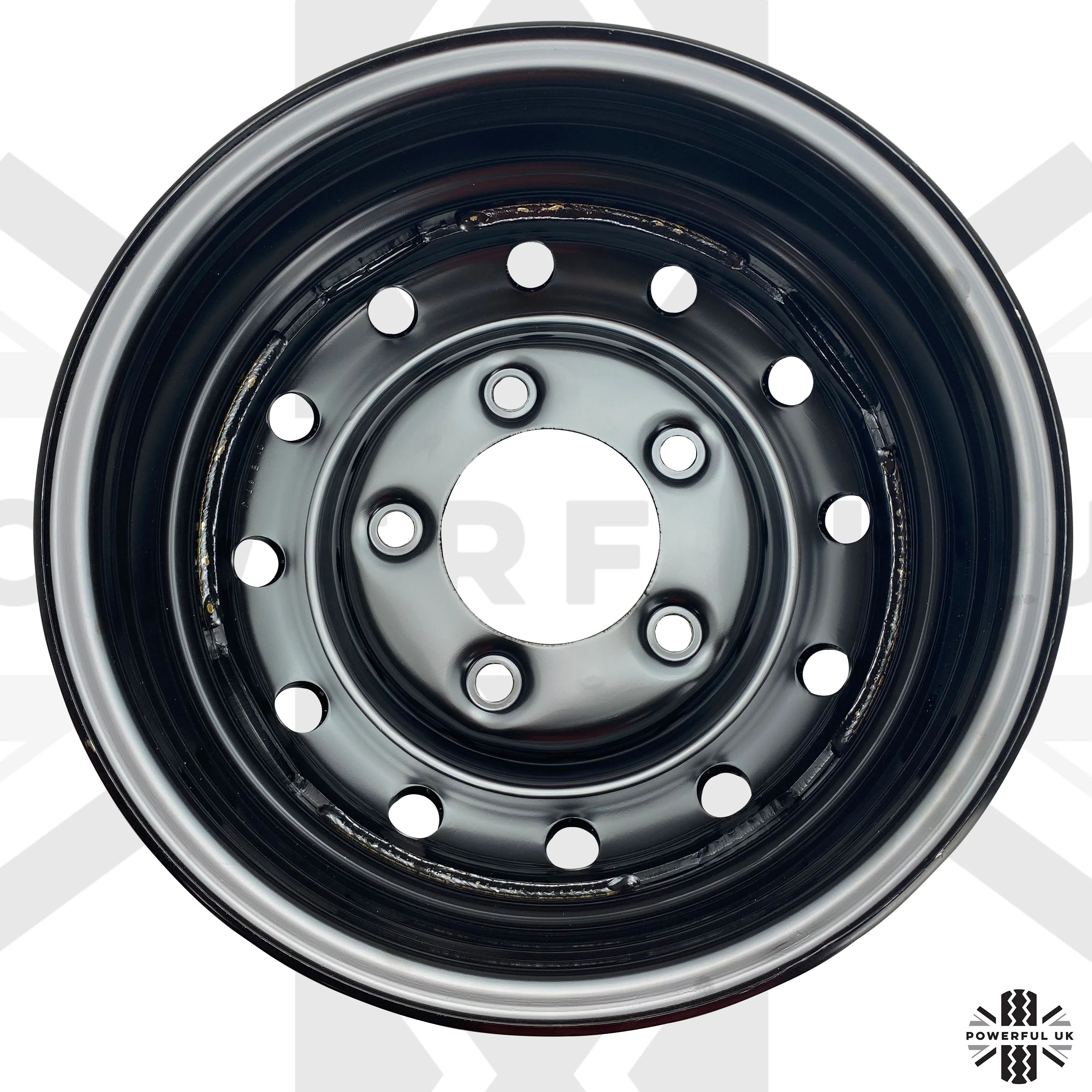 Genuine 16" Steel Wheels - Primer - Set of 5 for Classic Land Rover Defender Heritage - Image 6