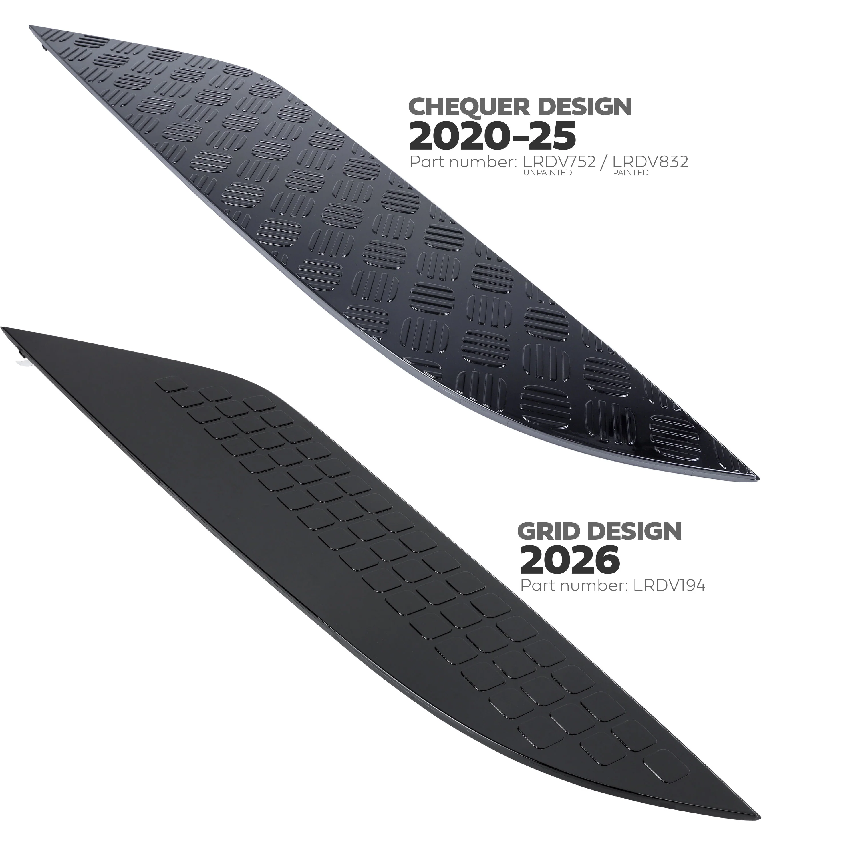 Genuine 2026MY Bonnet Trim for Land Rover Defender L663 -  Gloss Black - Right - Image 8