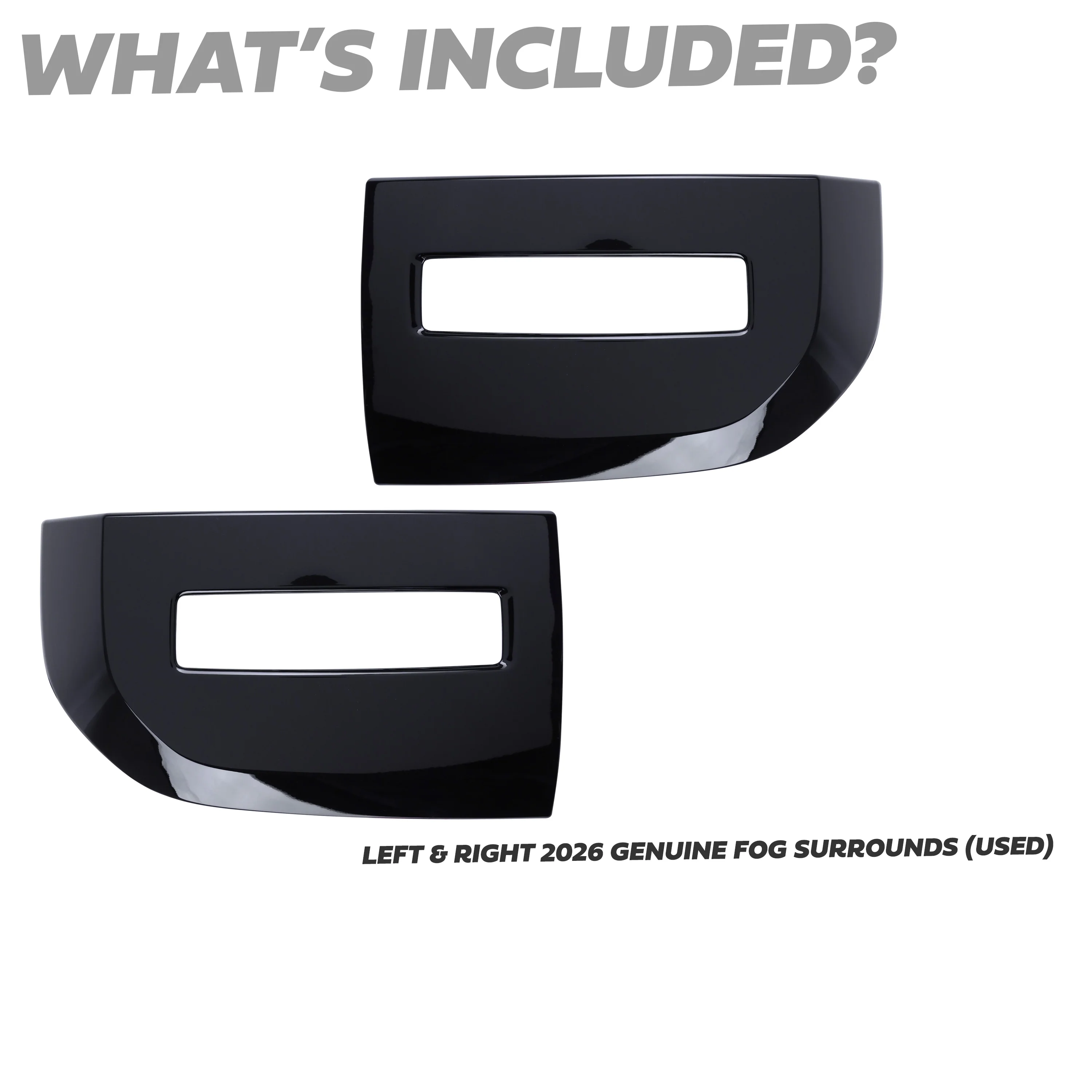 Genuine 2026MY Fog Lamp Surround Grille for Land Rover Defender L663 - TAKE OFF - Gloss Black - PAIR - Image 3