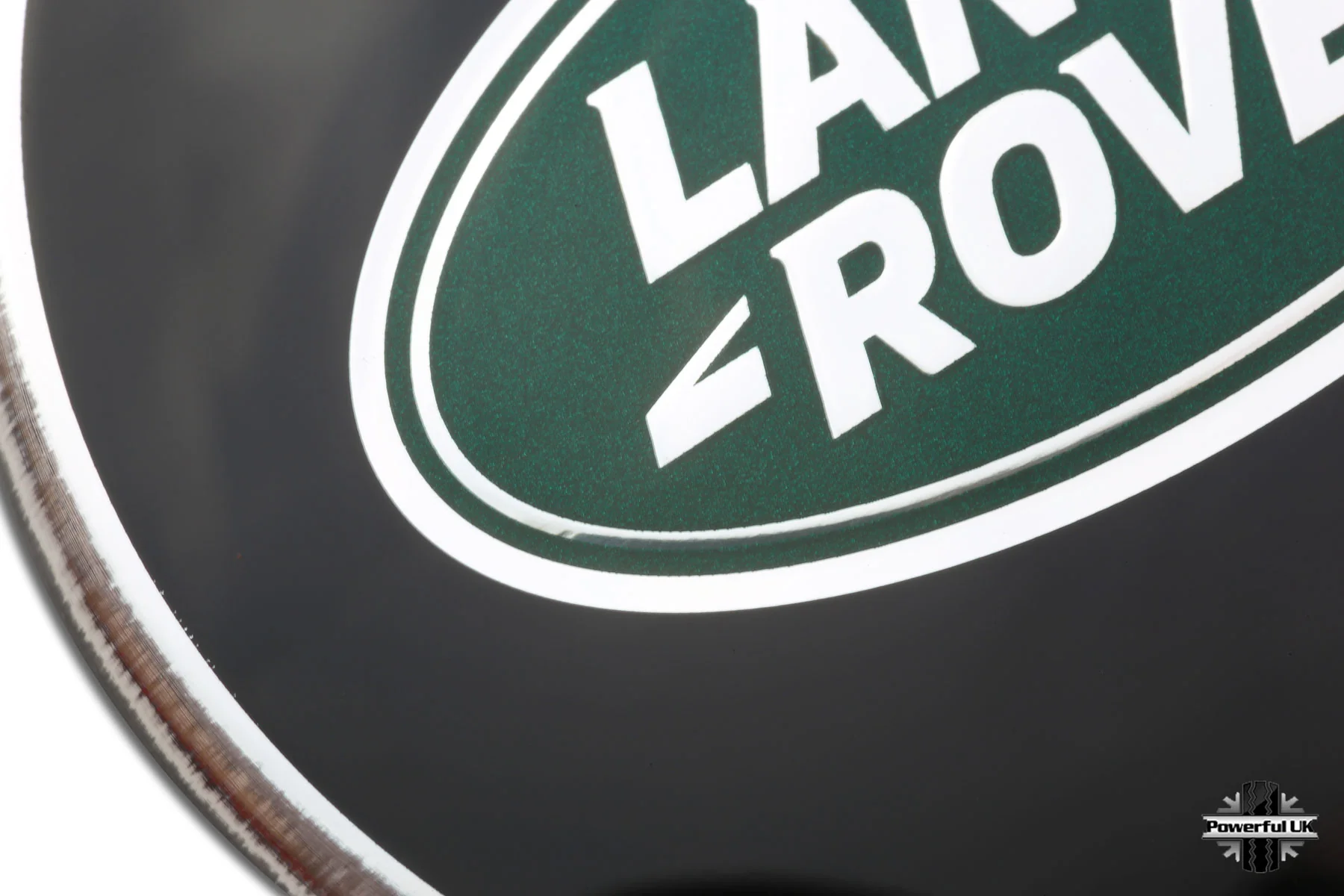 Genuine 4x Black Green Alloy Wheel Centre Caps for Range Rover Velar - Image 4