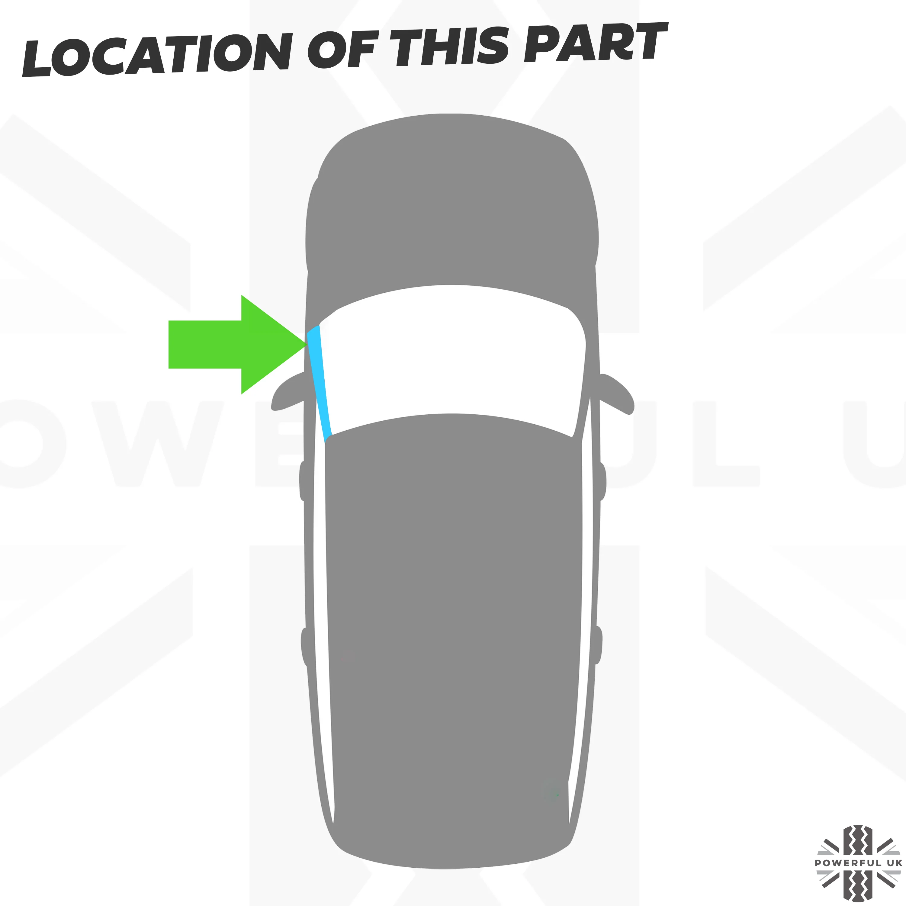 Genuine A Pillar Finisher in Gloss Black for Range Rover Evoque 1 '5 Door' (2011-18) - LEFT - Image 2