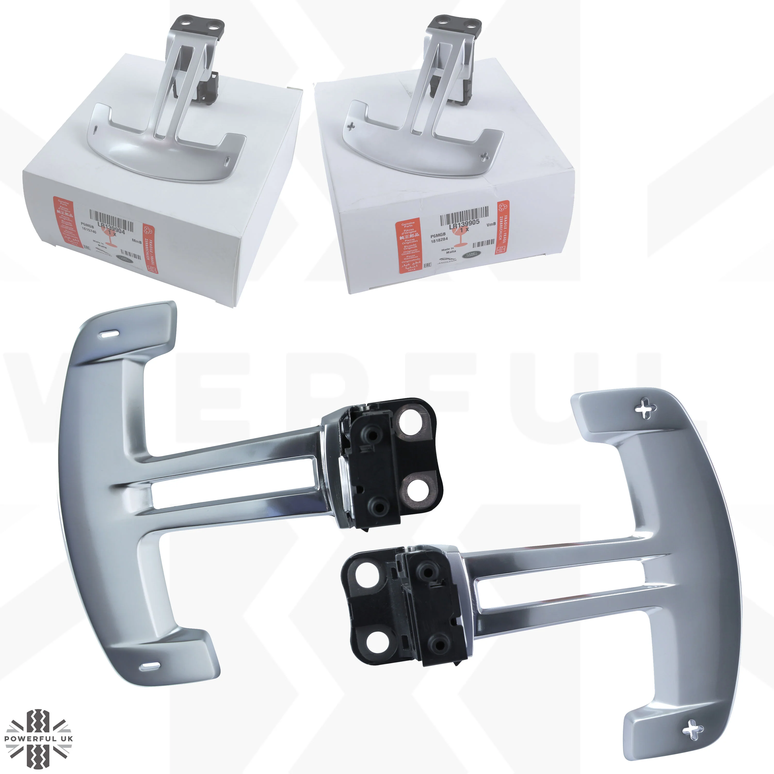Genuine Aluminium Paddle Shifters (L & R) for Range Rover L460 - NEW