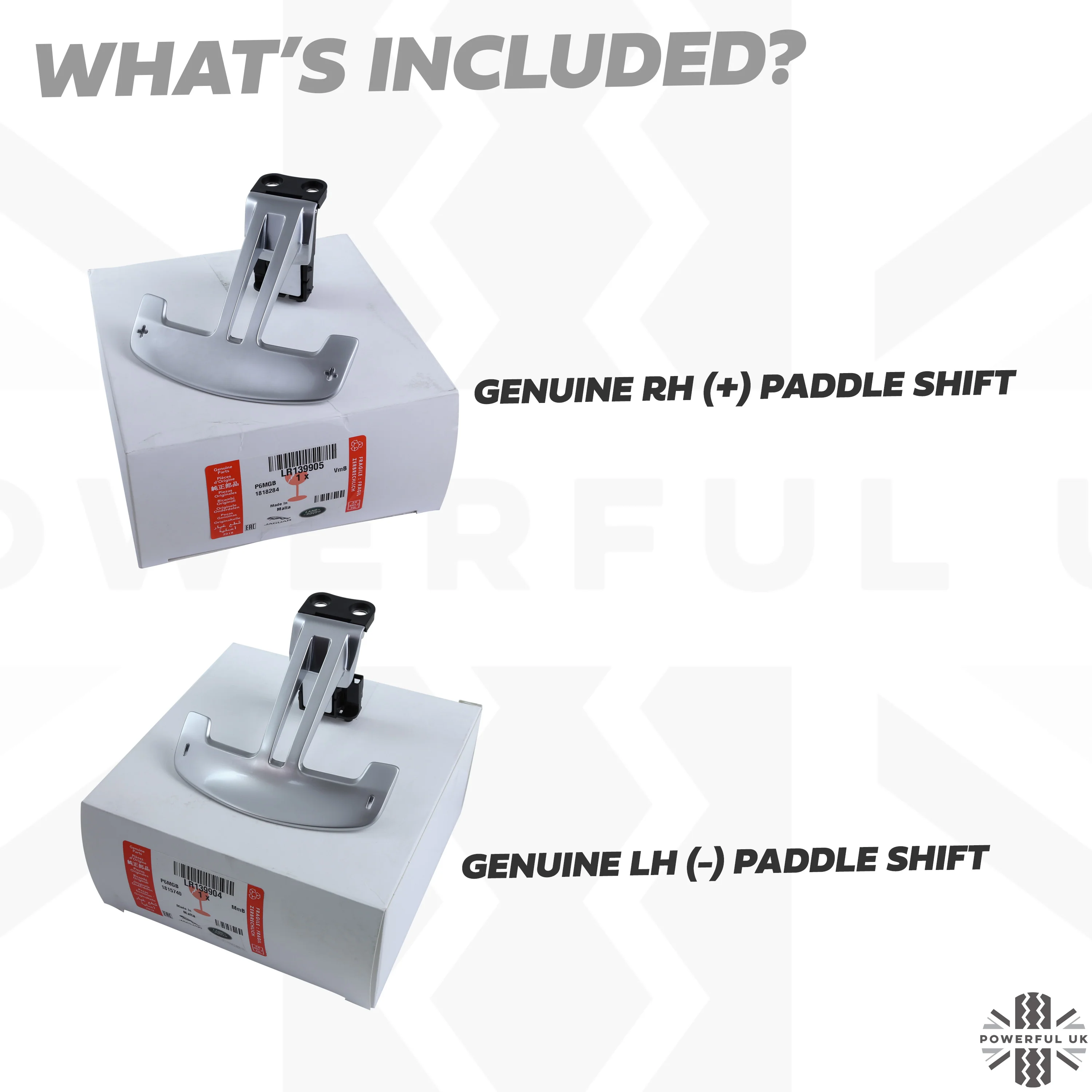 Genuine Aluminium Paddle Shifters (L & R) for Range Rover L460 - NEW - Image 3