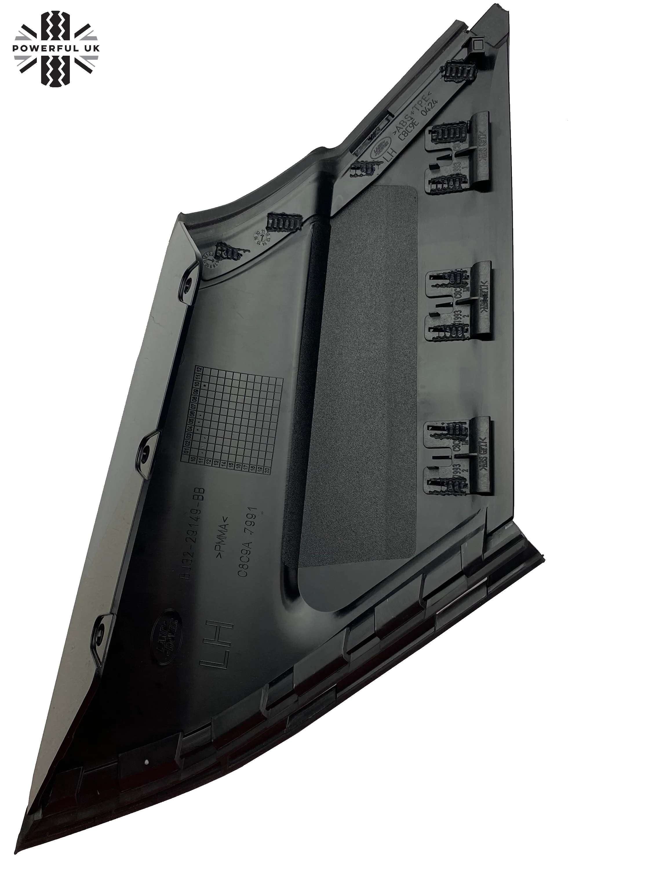 Genuine Black Left D-Pillar Cover for Range Rover Evoque 3 Door - Image 2