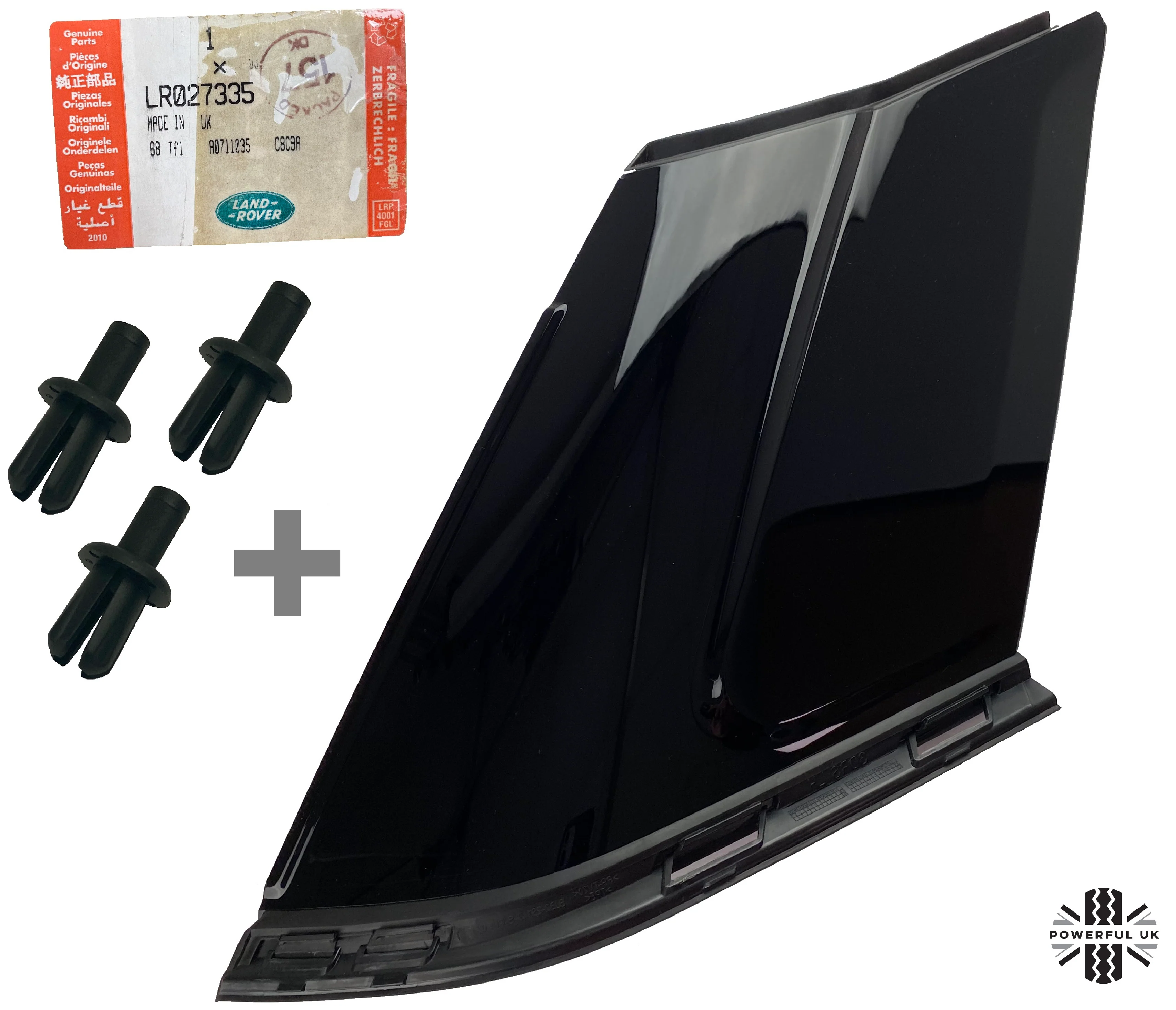 Genuine Black Right D Pillar Cover for Range Rover Evoque 3 Door