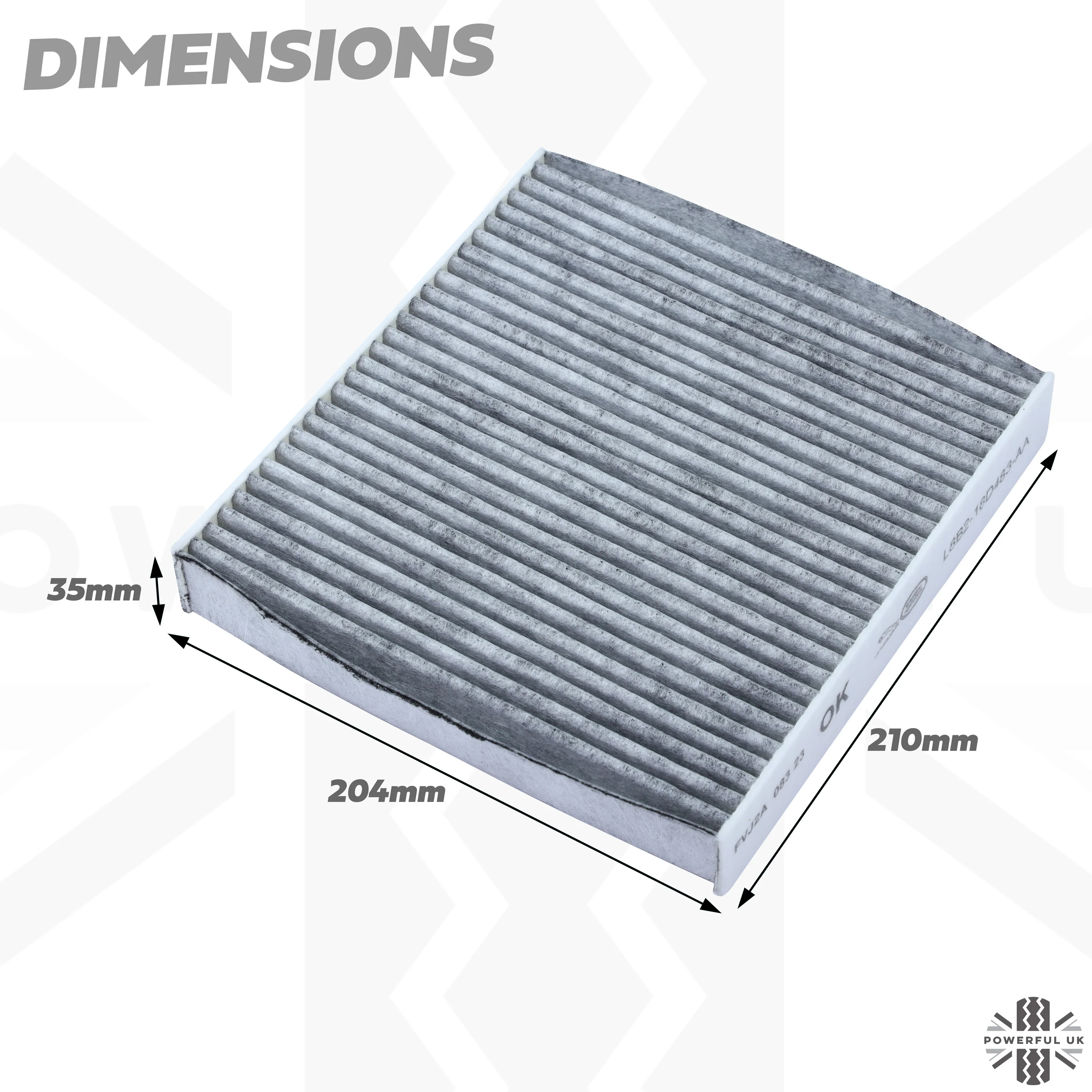 Genuine Cabin Filter (Standard) for Land Rover Defender L663 - Image 4