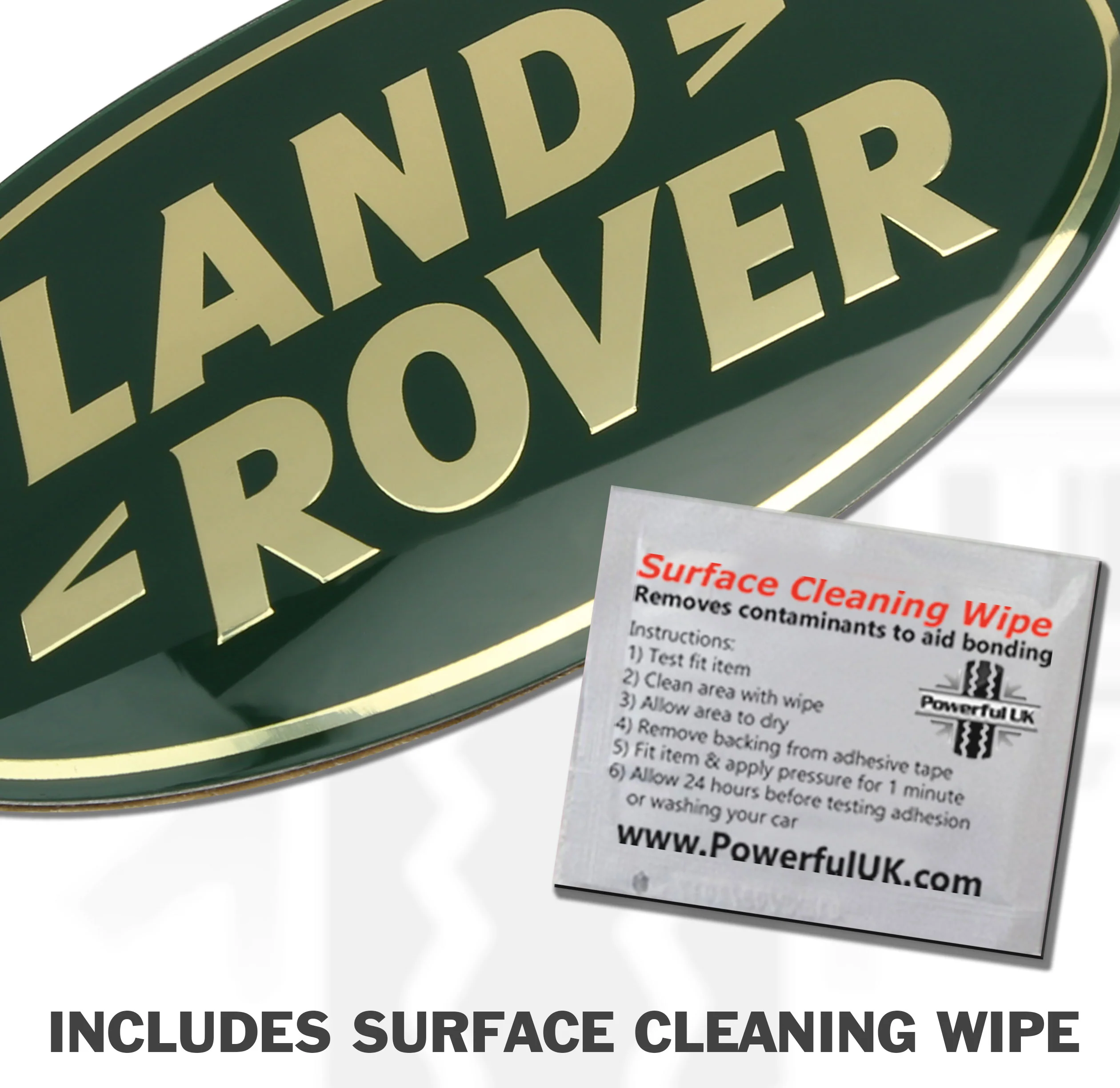 Genuine Front Grille Badge - Green & Gold - for Land Rover Freelander 1 - Image 3