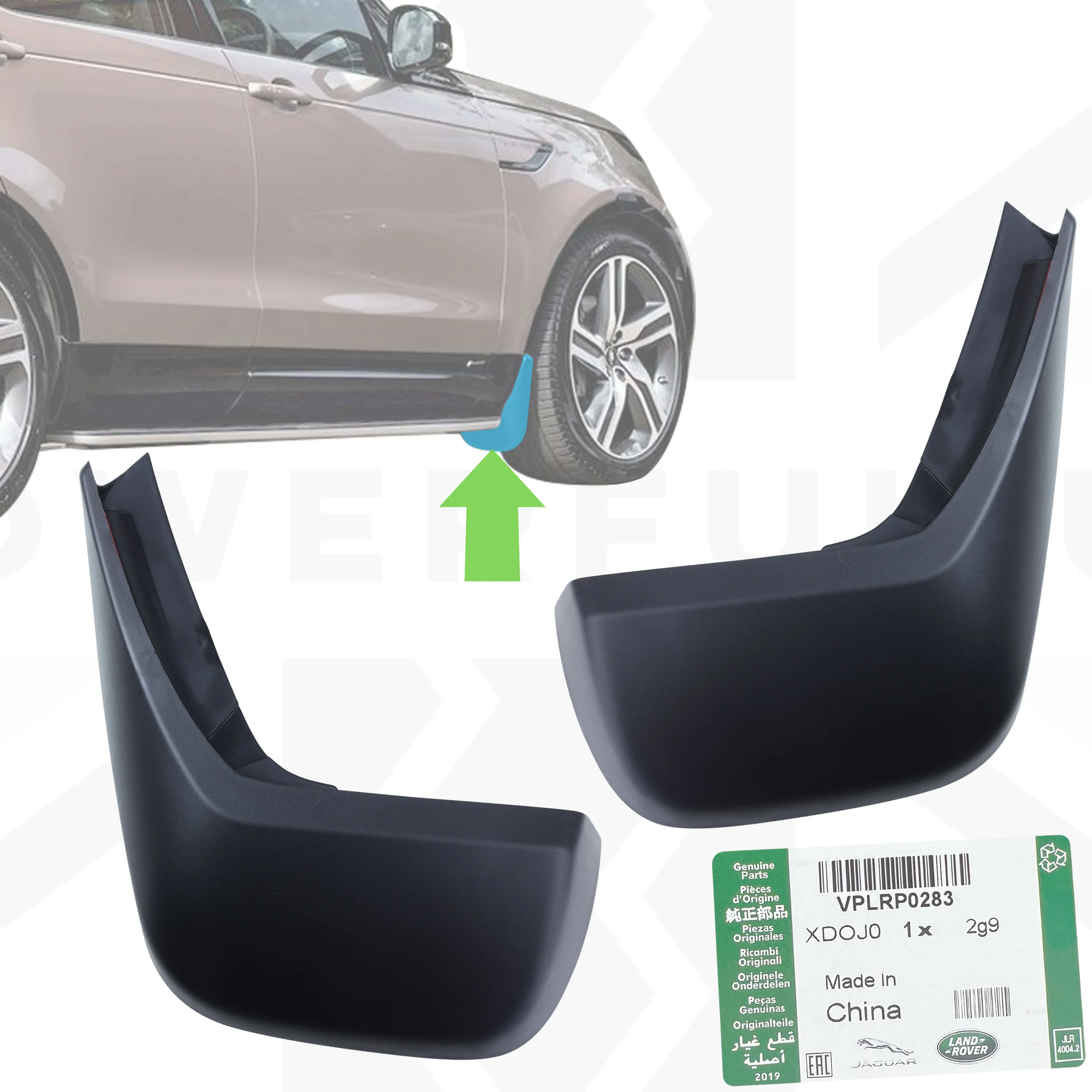 Genuine FRONT Mudflaps for Land Rover Discovery 5