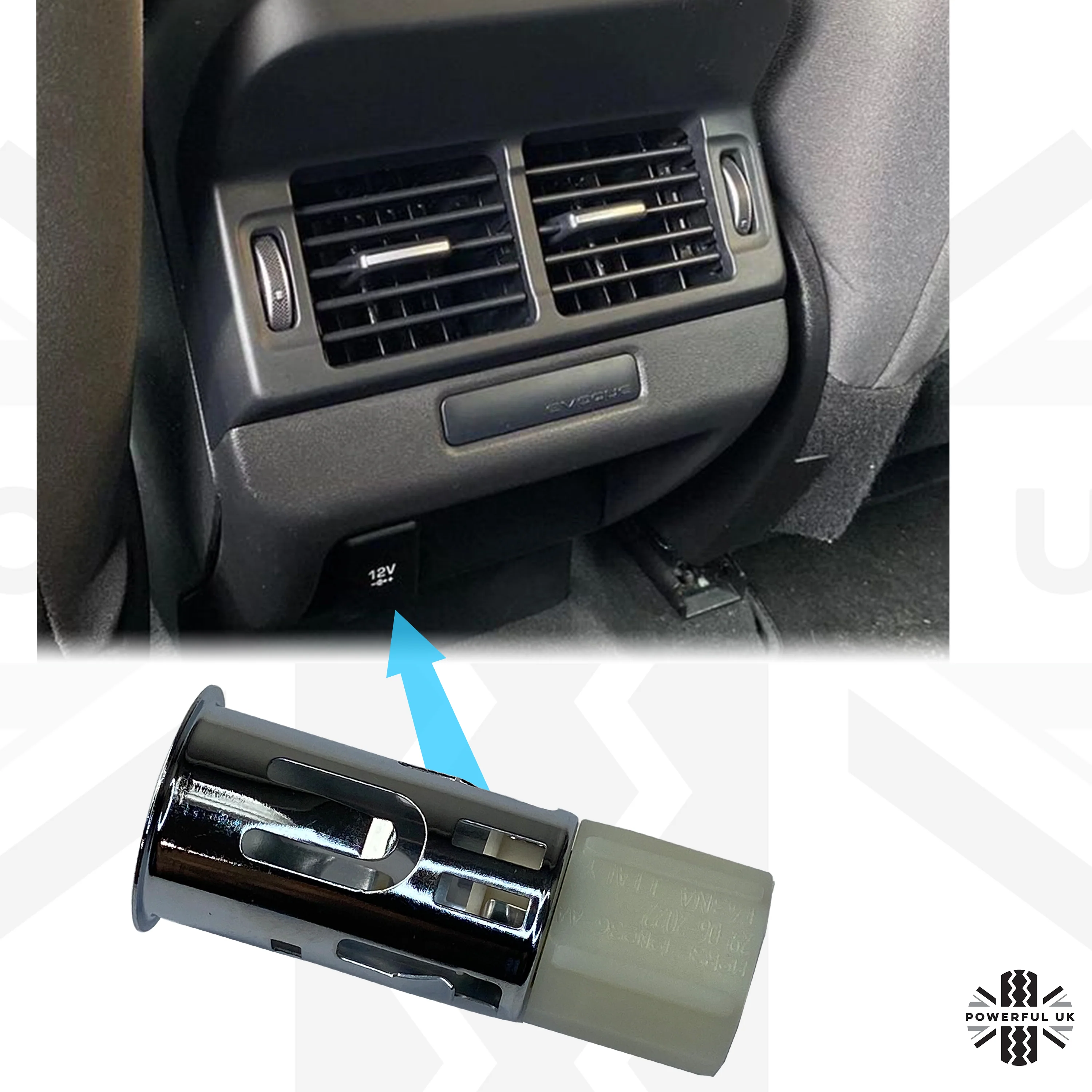 Genuine Interior Power Outlet Cigar Lighter Base for Range Rover Evoque 2016+ - Image 4