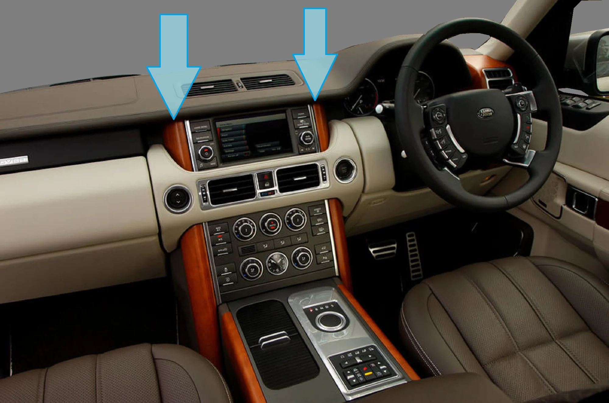 Genuine Interior Screen Surrounds Vavona Burl for Range Rover L322 2006-12 - Image 4
