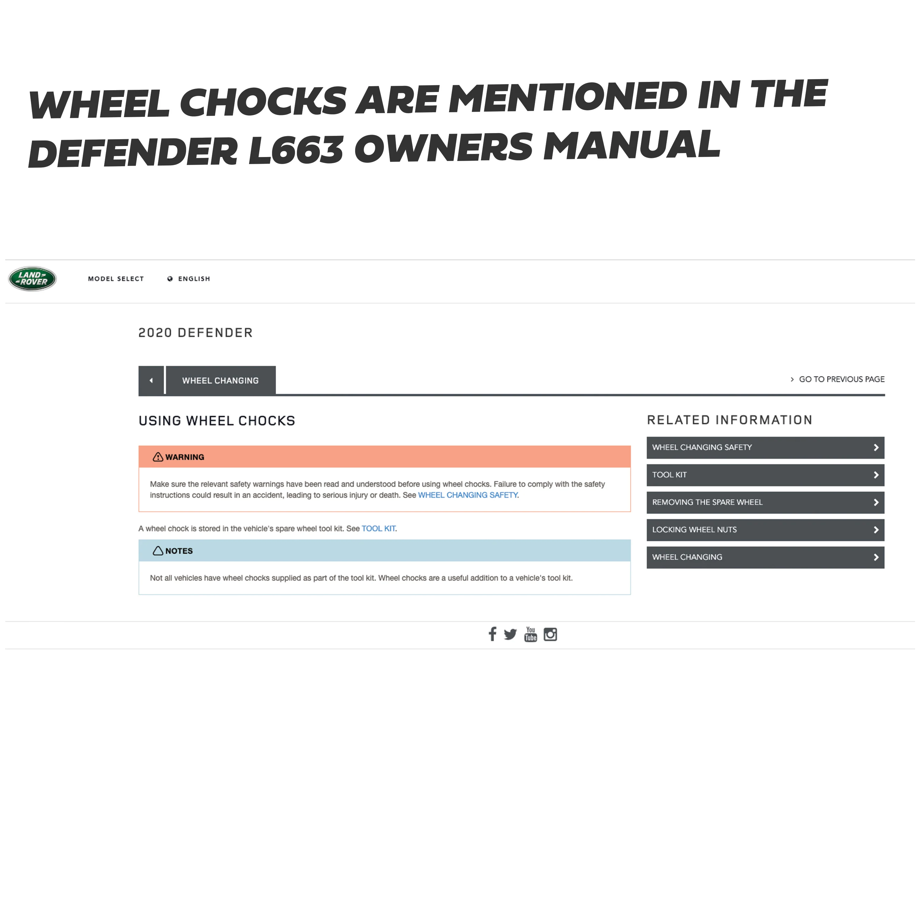 Genuine Land Rover Wheel Chock for Defender L663 - Image 7