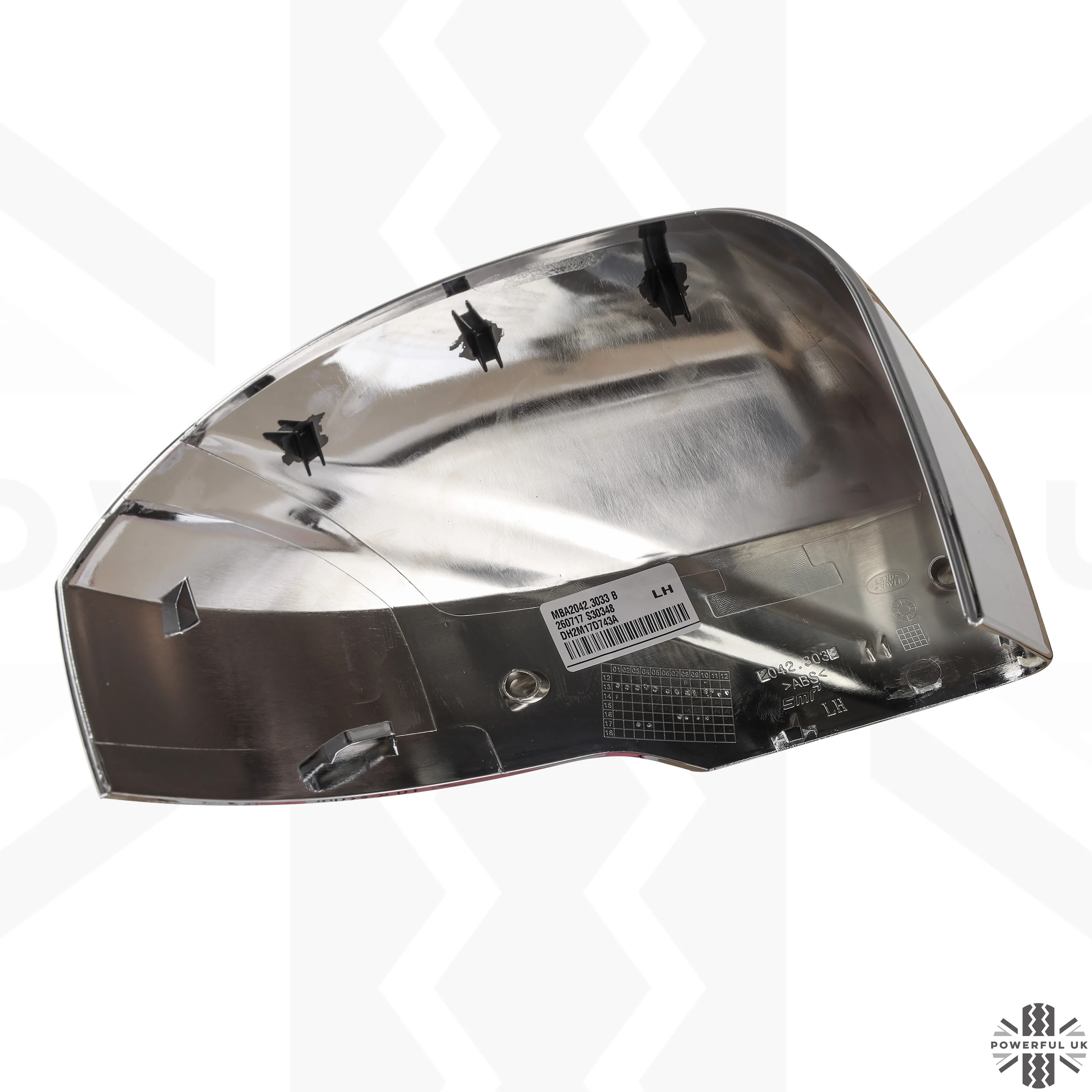 Genuine Mirror Covers - Top Half Caps for Land Rover Discovery 4 Facelift  - Chrome - Image 6