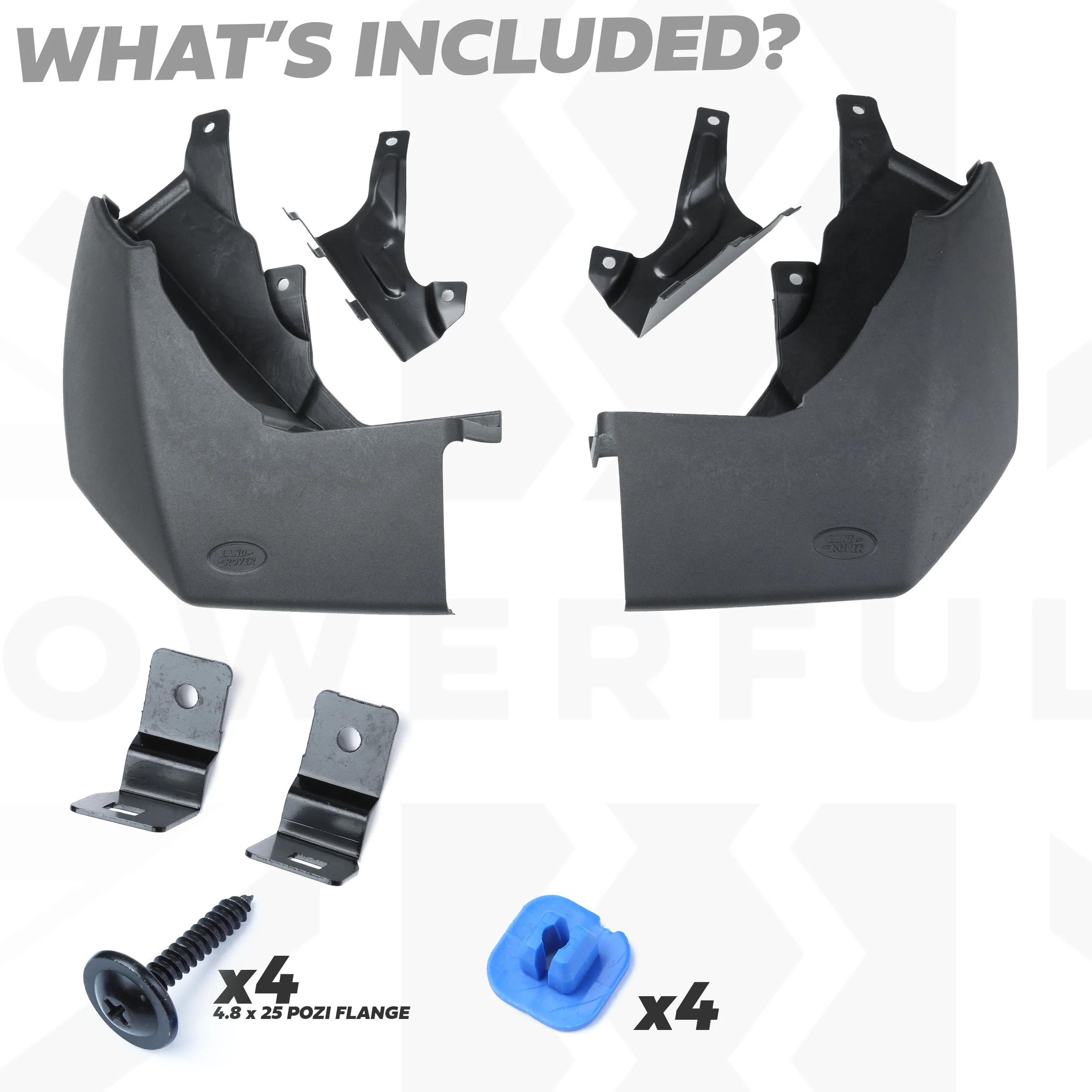 Genuine Mudflap Kit - Rear - for Land Rover Discovery 3 2005-08 - Image 4