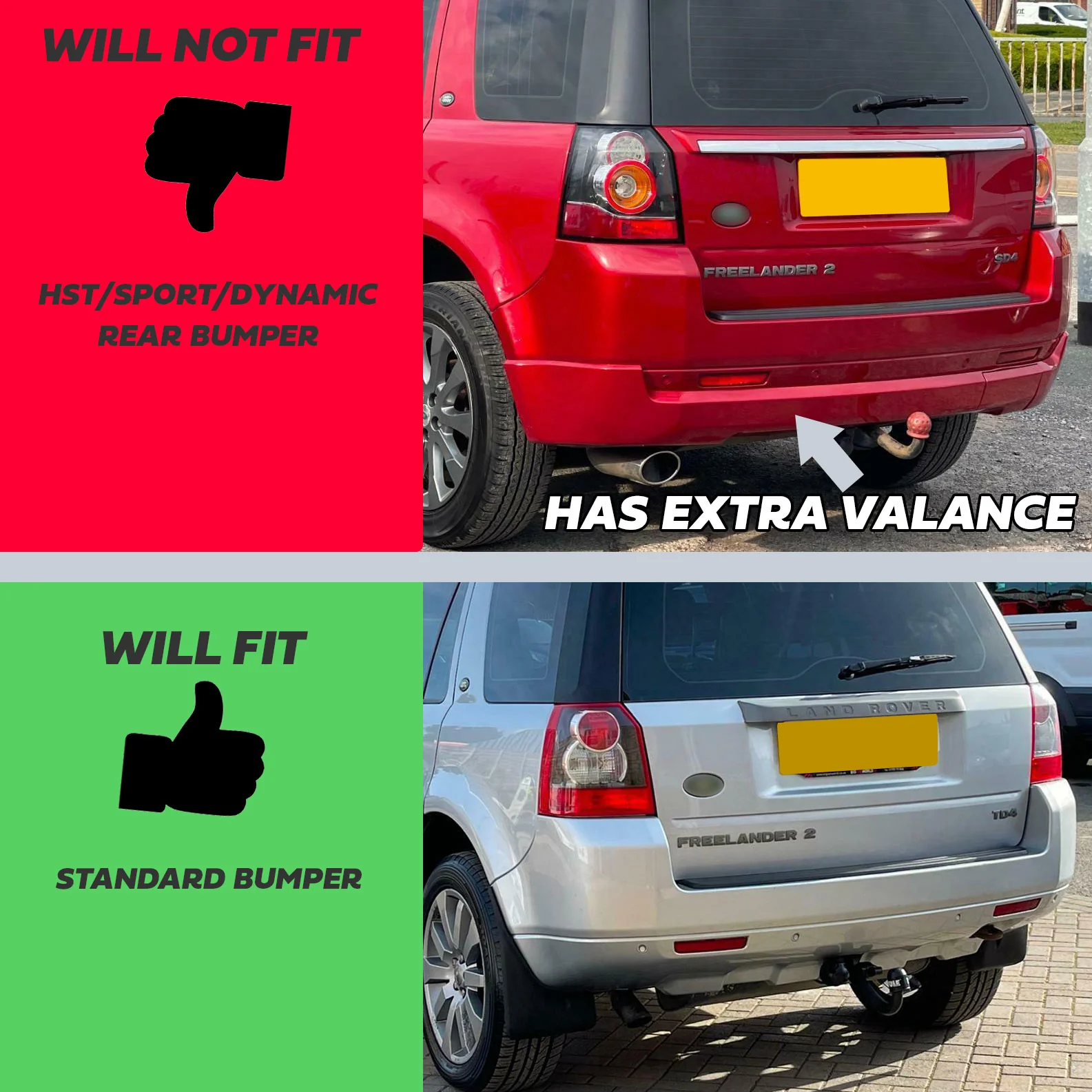 Genuine Mudflap Kit (Rear) for Land Rover Freelander 2 without bodykit - Image 7