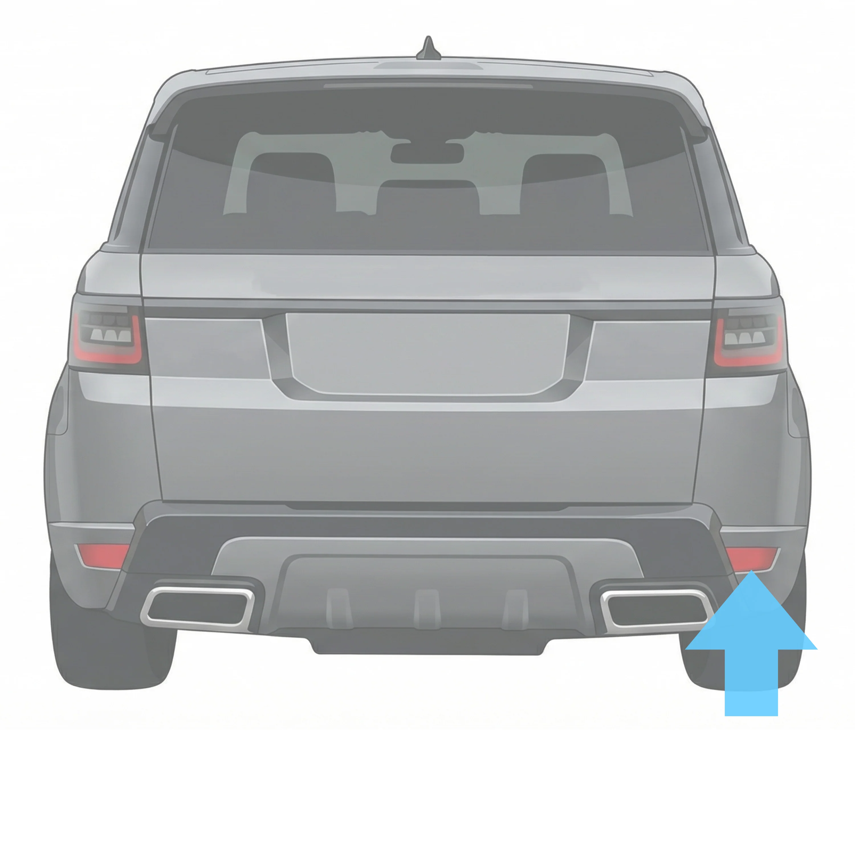 Genuine Rear Bumper Fog Light for Range Rover Sport L494 - RH - Image 3