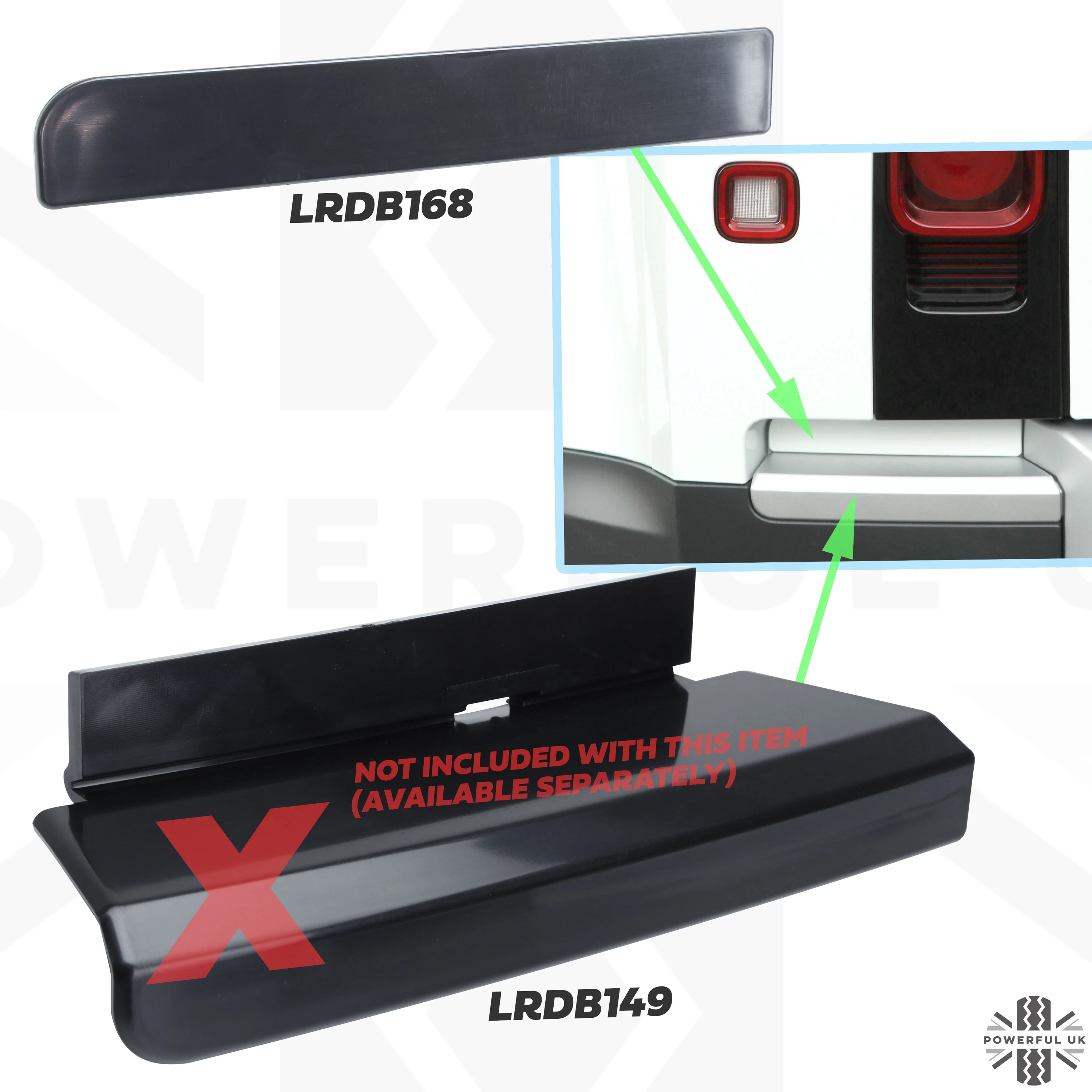 Genuine Rear Bumper Recess Insert (Upper Section) for Land Rover Defender L663 - LEFT - Image 6