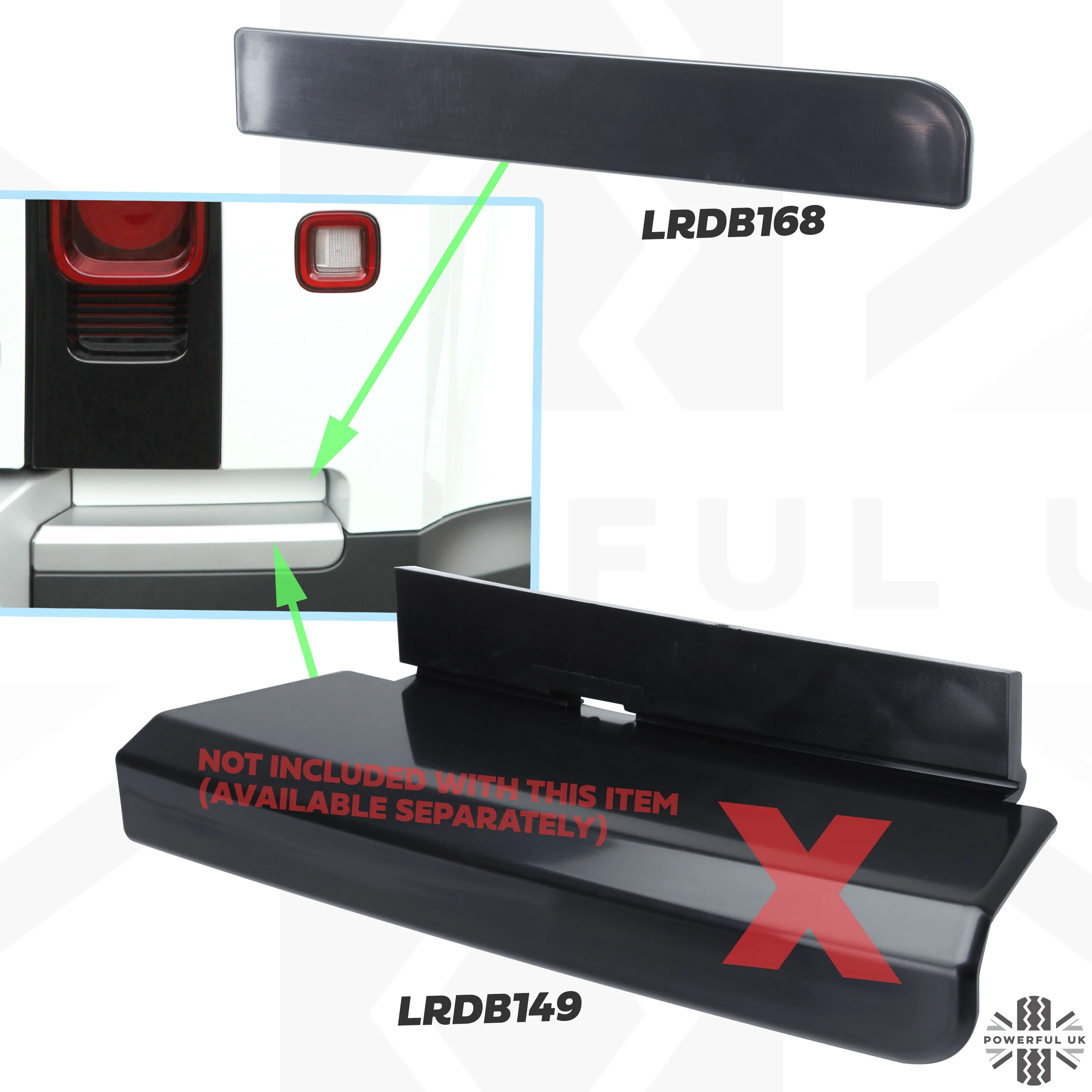 Genuine Rear Bumper Recess Insert (Upper Section) for Land Rover Defender L663 - RIGHT - Image 6