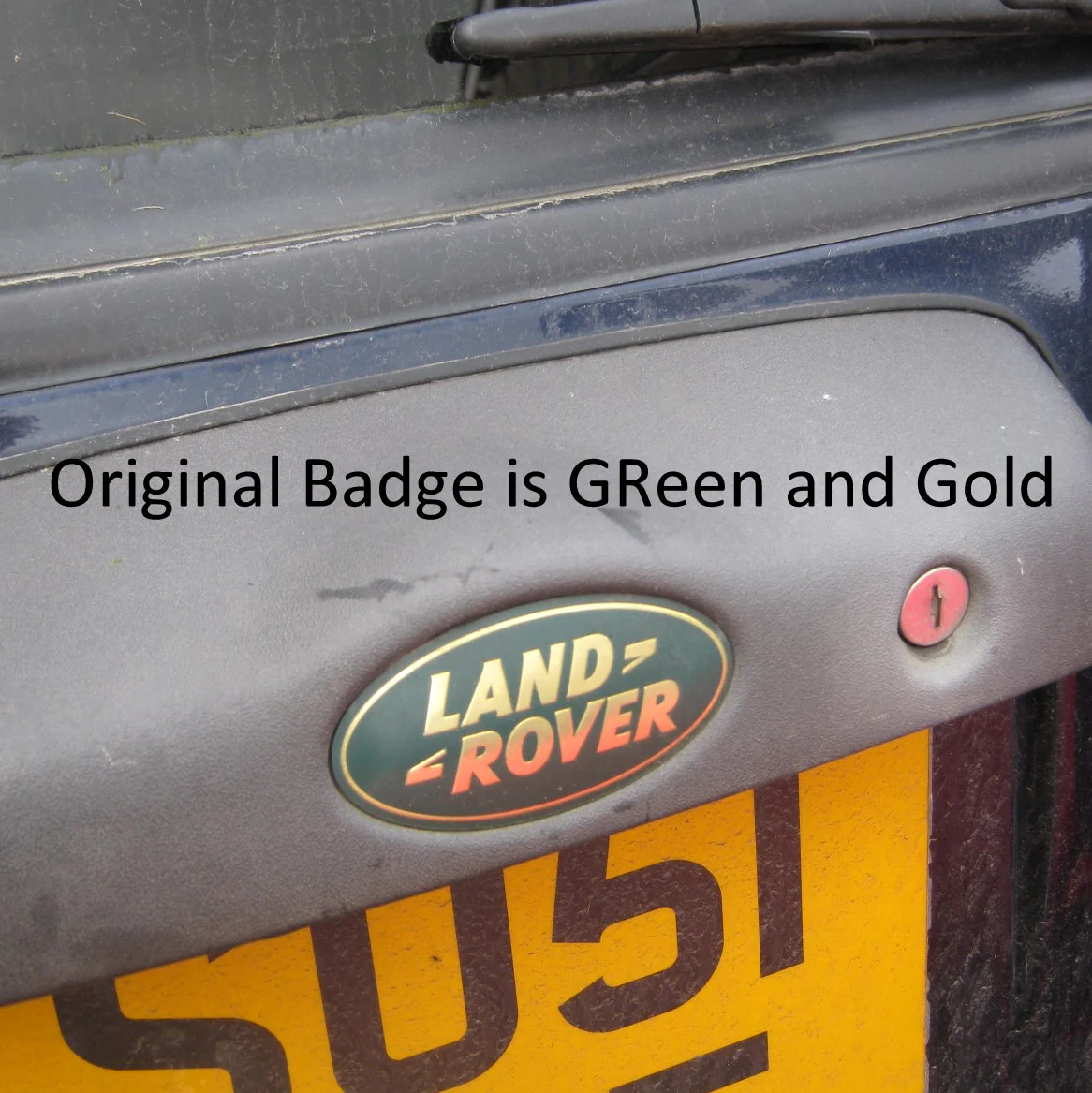 Genuine Rear Door Badge - Green & Gold - for Land Rover Freelander 1 - Image 4