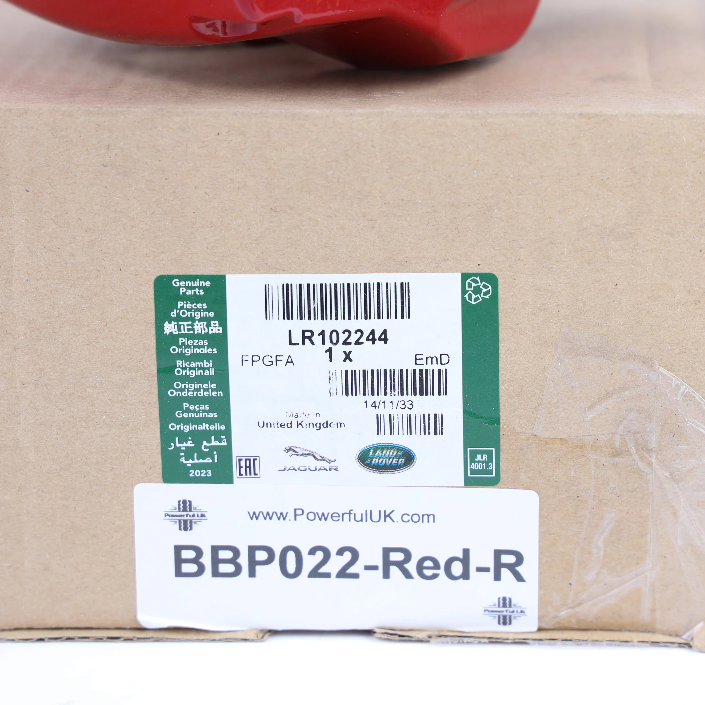 Genuine Rear Red Caliper for Range Rover L405 2018-22 - Right - Image 7