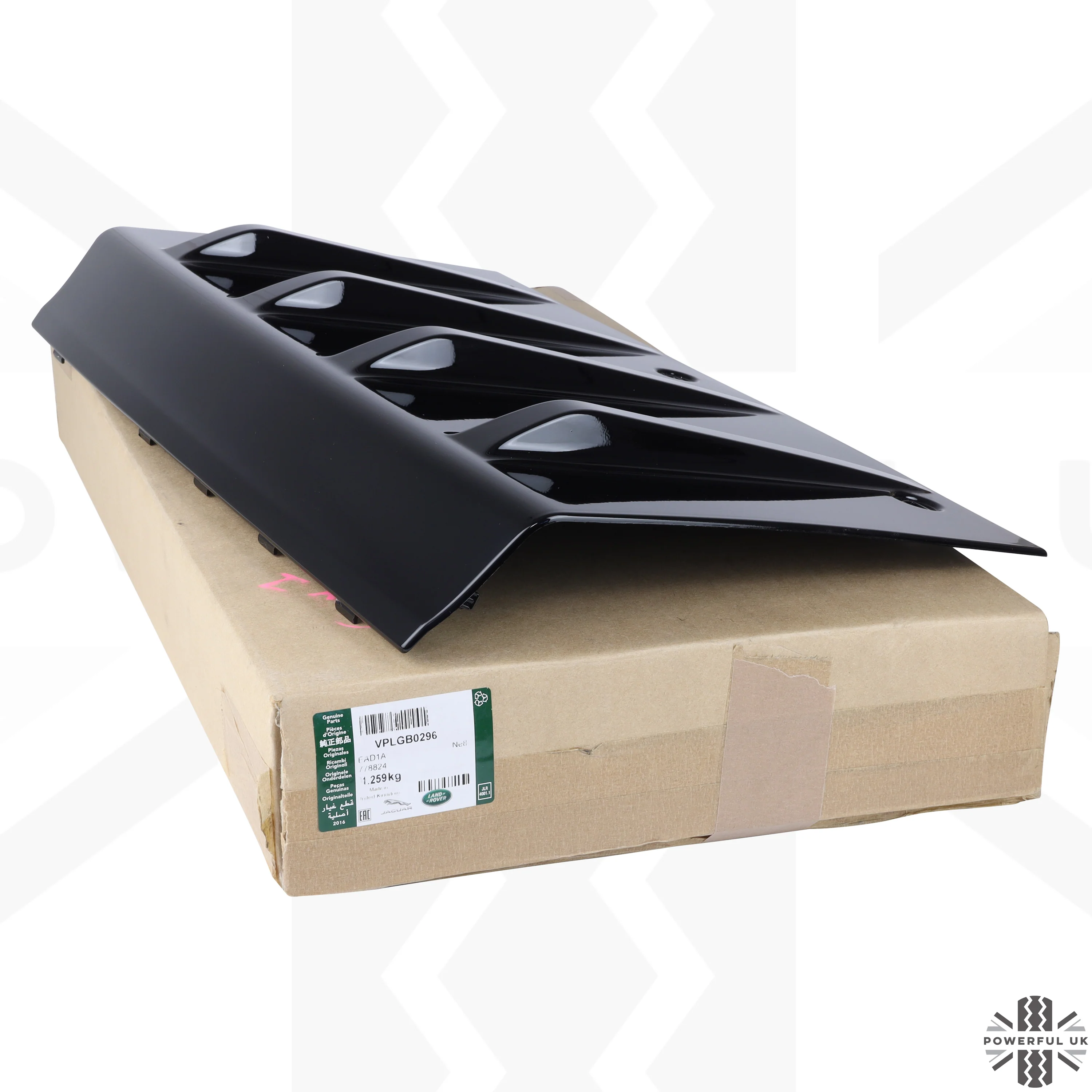 Genuine Rear Tow Eye Cover for Range Rover L405 SVO Bumper - Gloss Black - Image 2