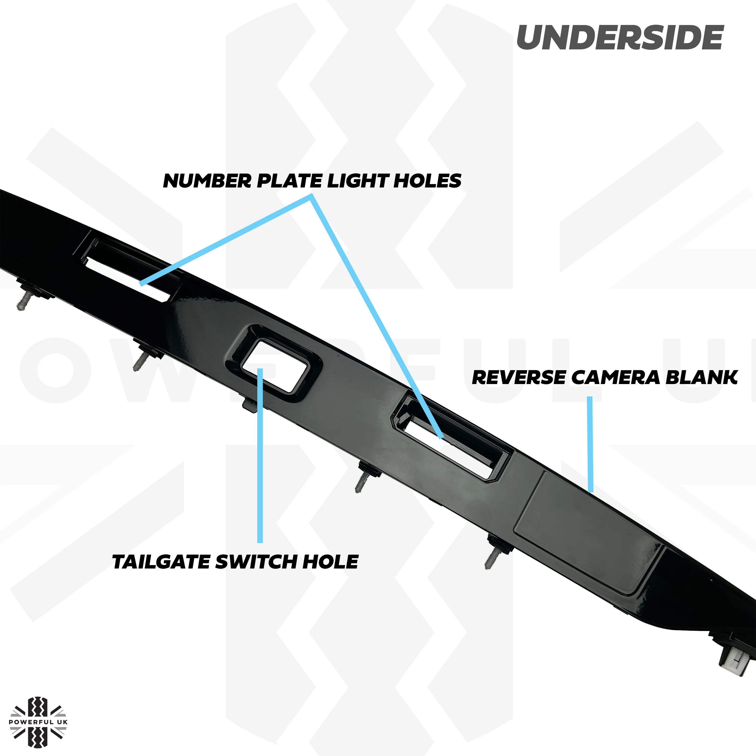 Genuine Replacement Tailgate Trim for Range Rover Evoque - No Camera - Image 6