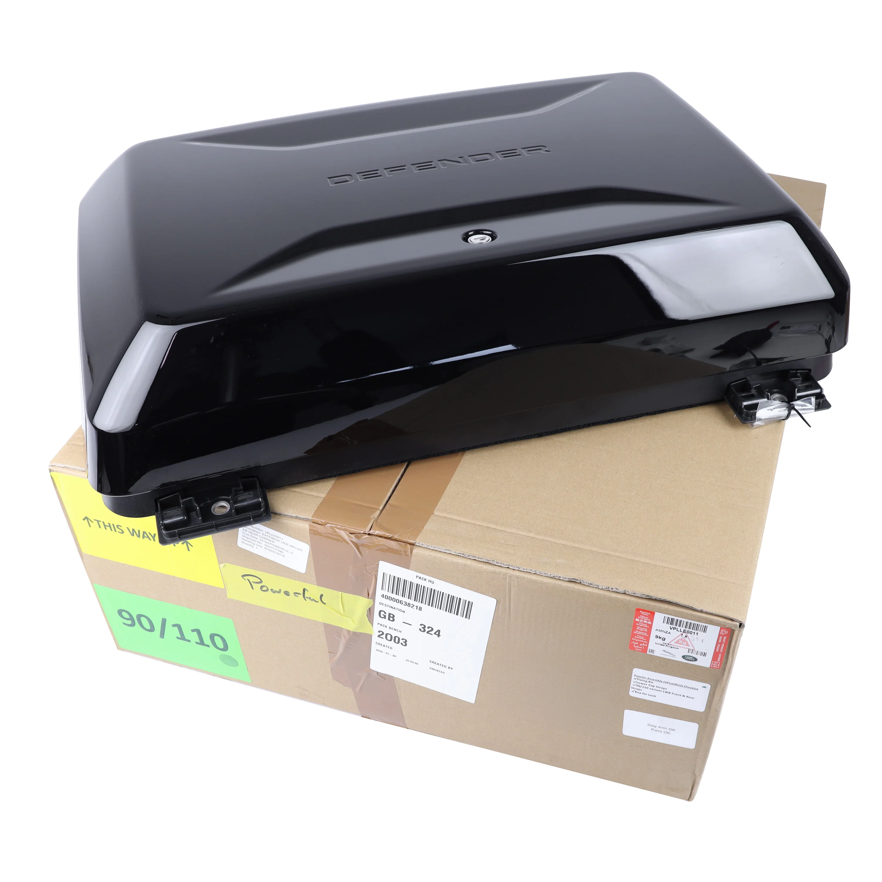 Genuine Side Mounted Box in Gloss Black for Land Rover Defender L663 - 90 & 110 - Image 3