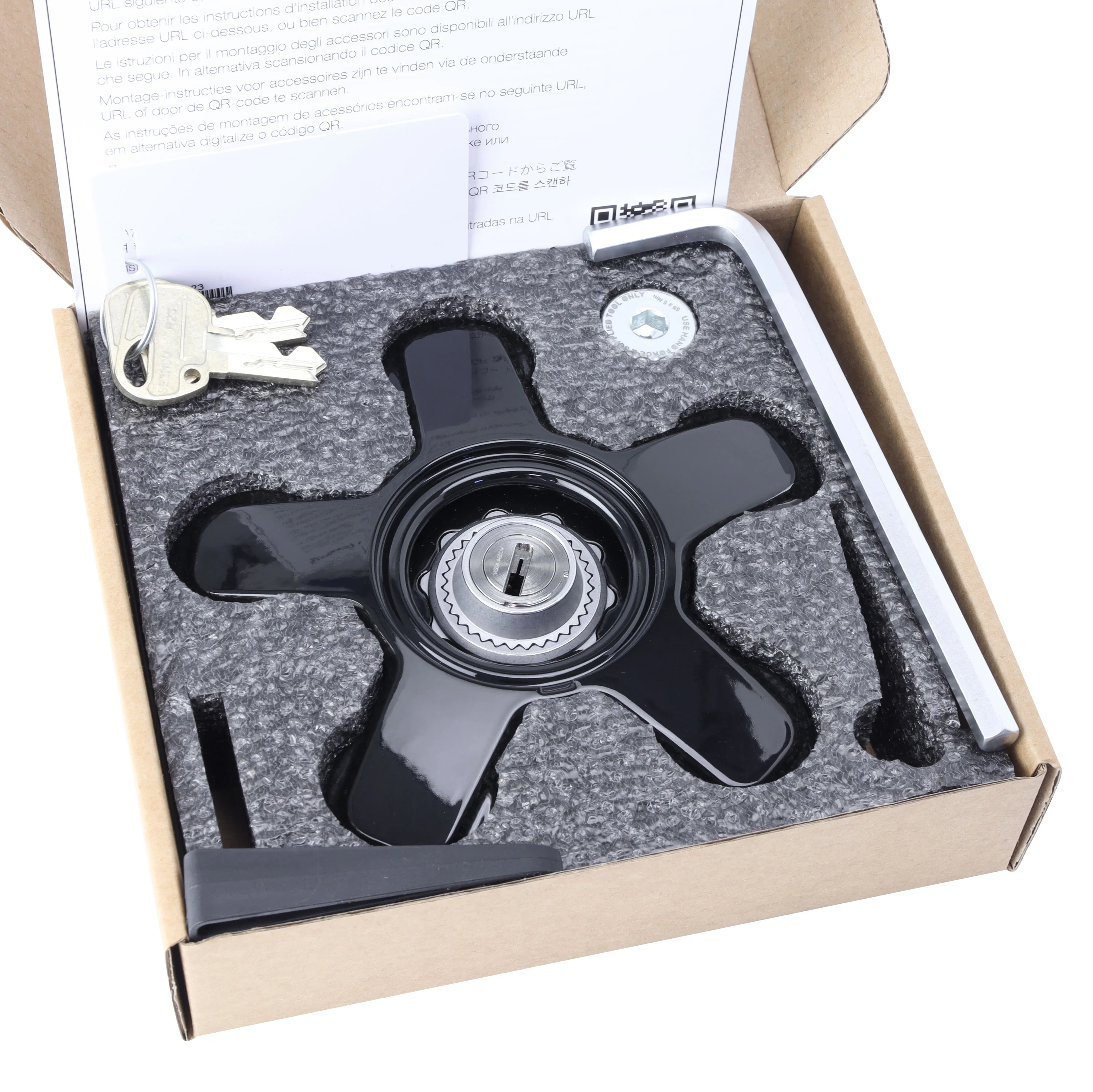 Genuine Spare Wheel Lock Kit for Land Rover Defender L663 - fits 6009 & 6010 - Image 2
