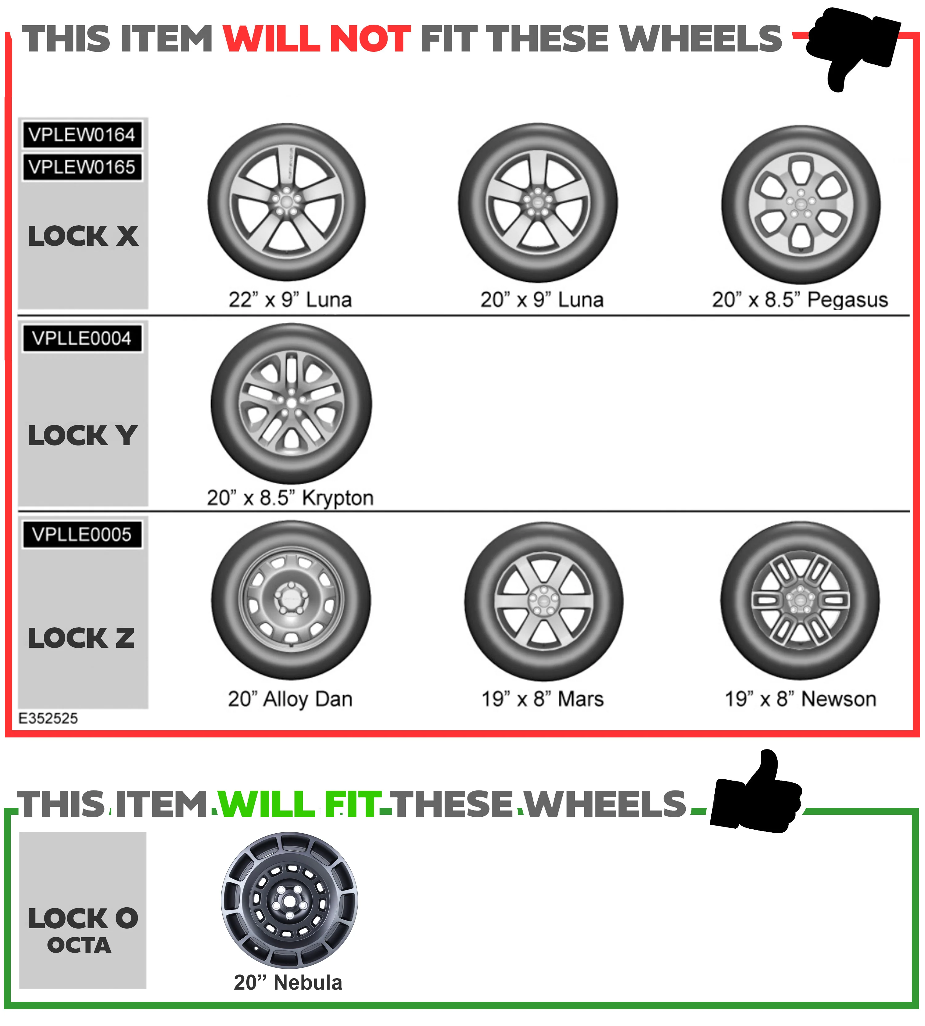 Genuine Spare Wheel Lock Kit for Land Rover Defender L663 - fits OCTA wheels - Image 7