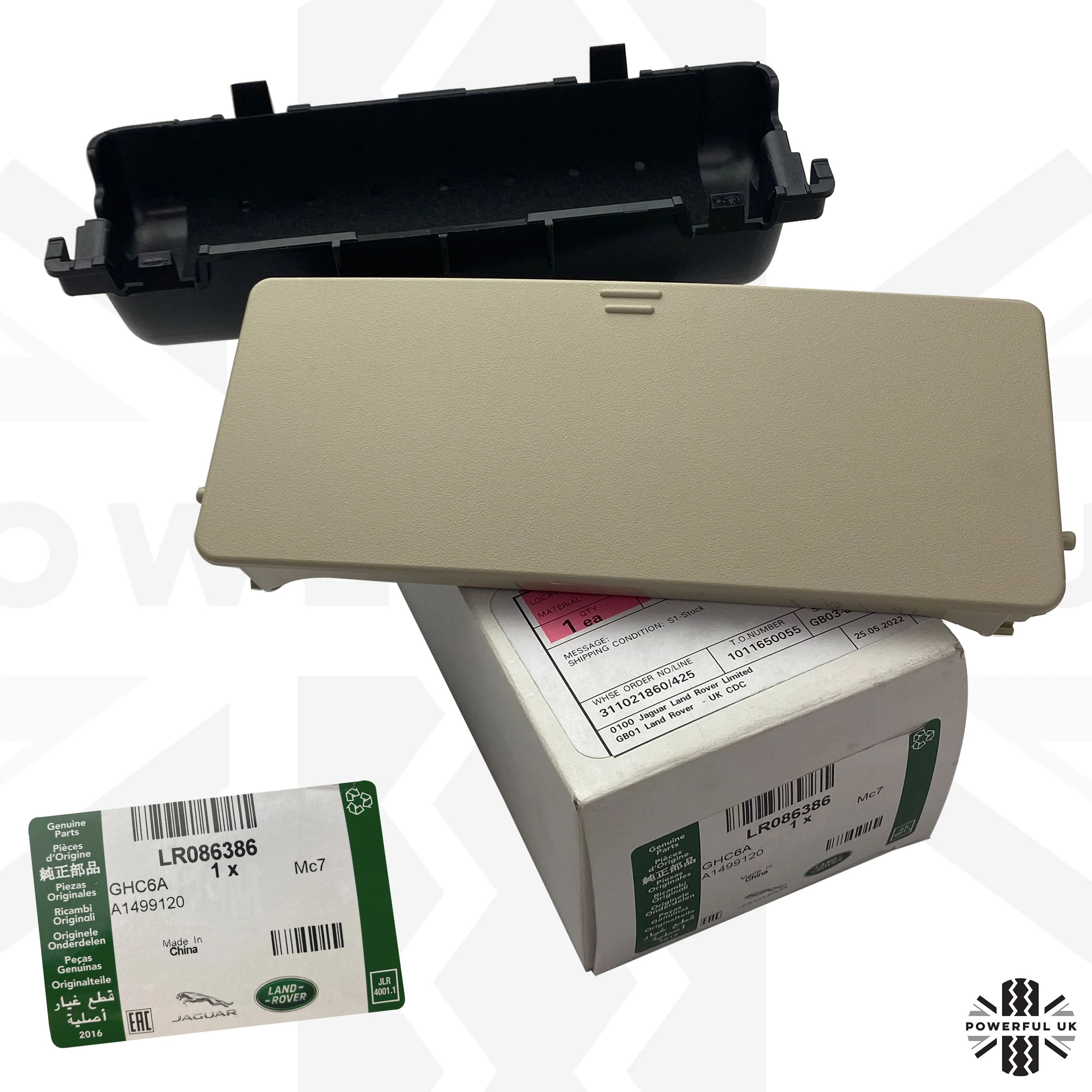 Genuine Sunglasses Holder Upgrade / Repair kit for Land Rover Discovery Sport - Ivory