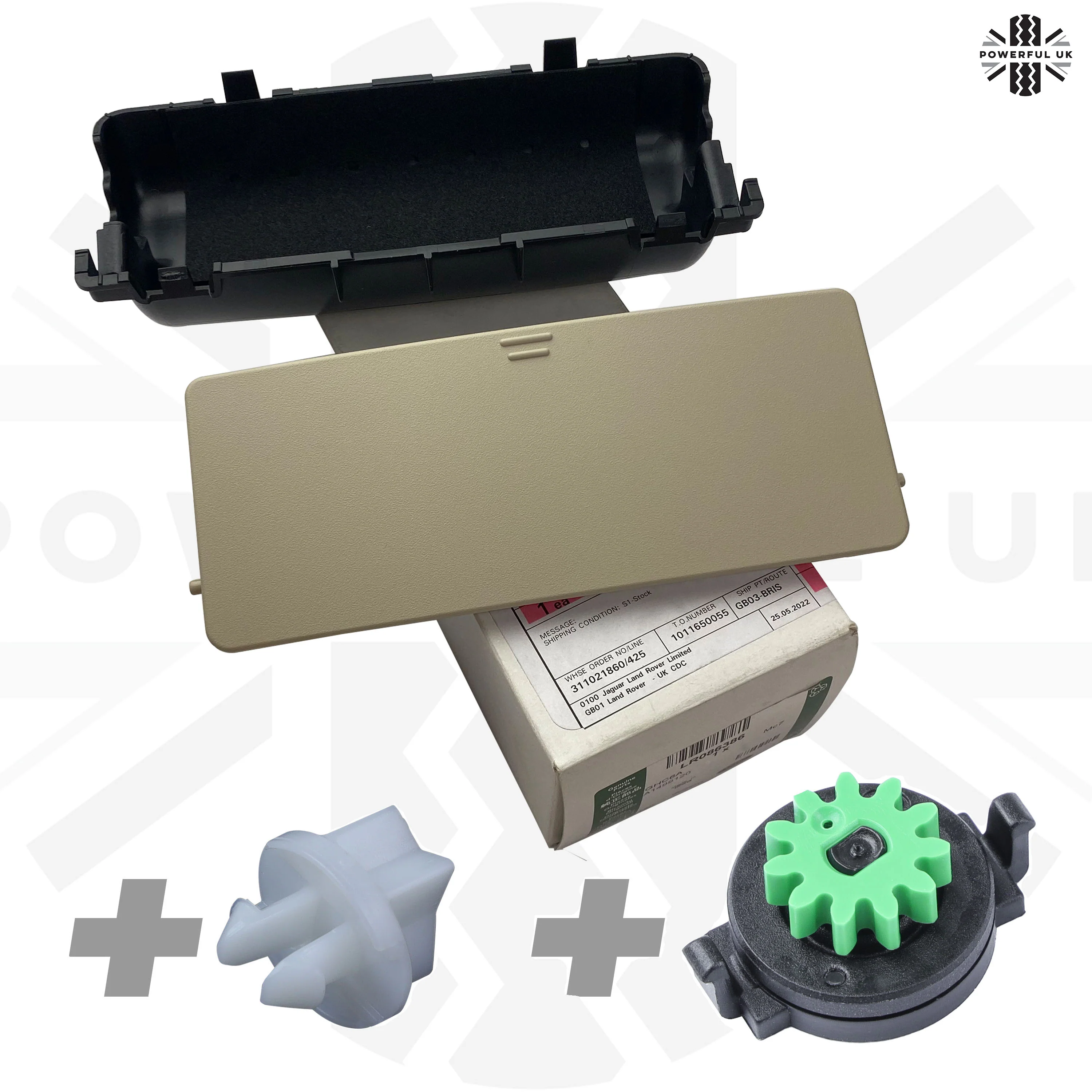 Genuine Sunglasses Holder Upgrade / Repair kit for Land Rover Discovery Sport - Ivory - Image 4