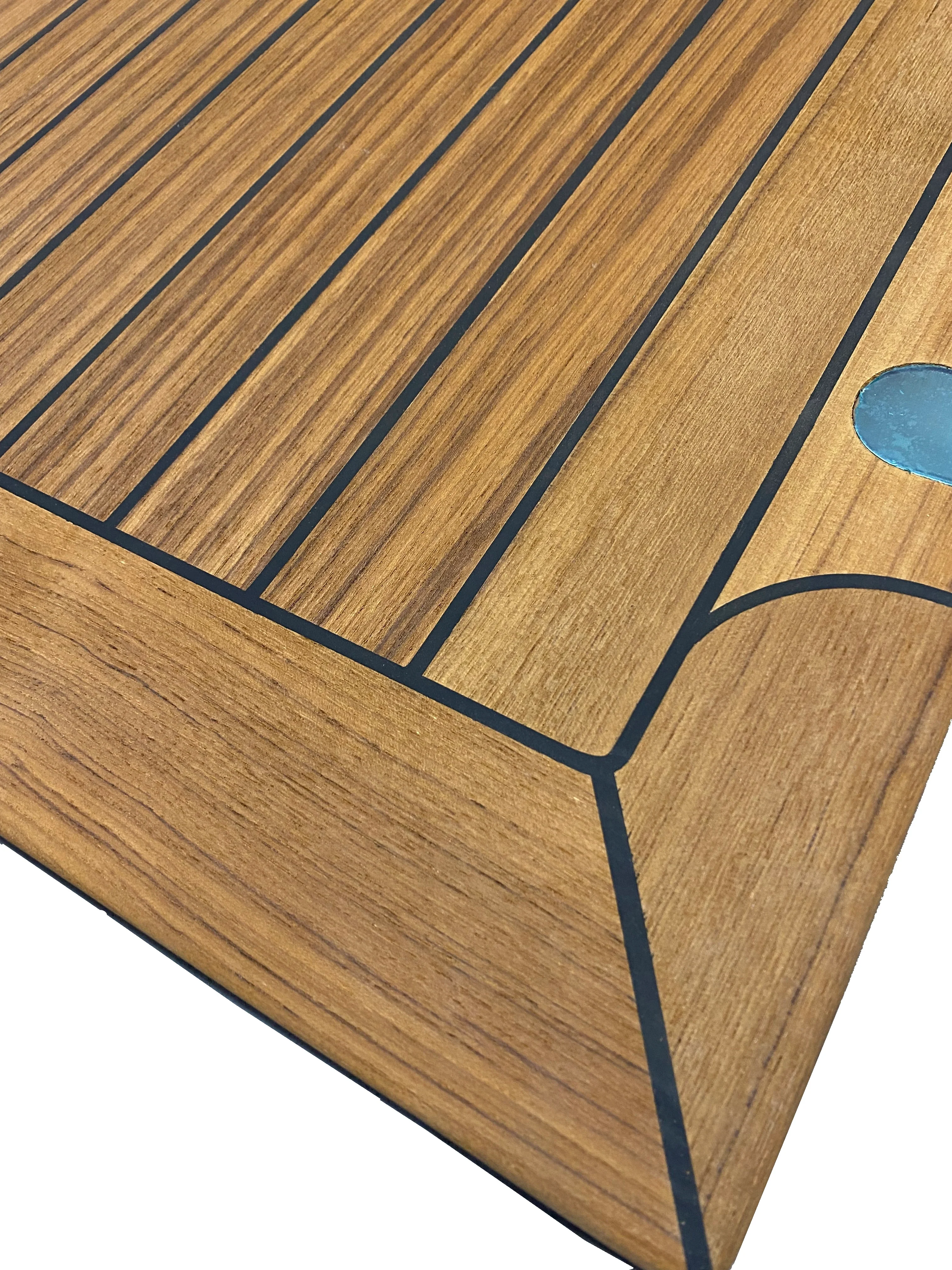Genuine Wooden Teak Right Hand Boot Liner Panel for Range Rover L322 Ultimate Edition - Image 3