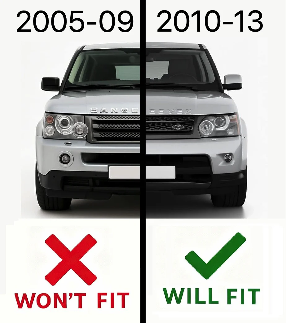 Gloss Black "Autobiography style" grille to fit Range Rover Sport 2010 on - Image 5