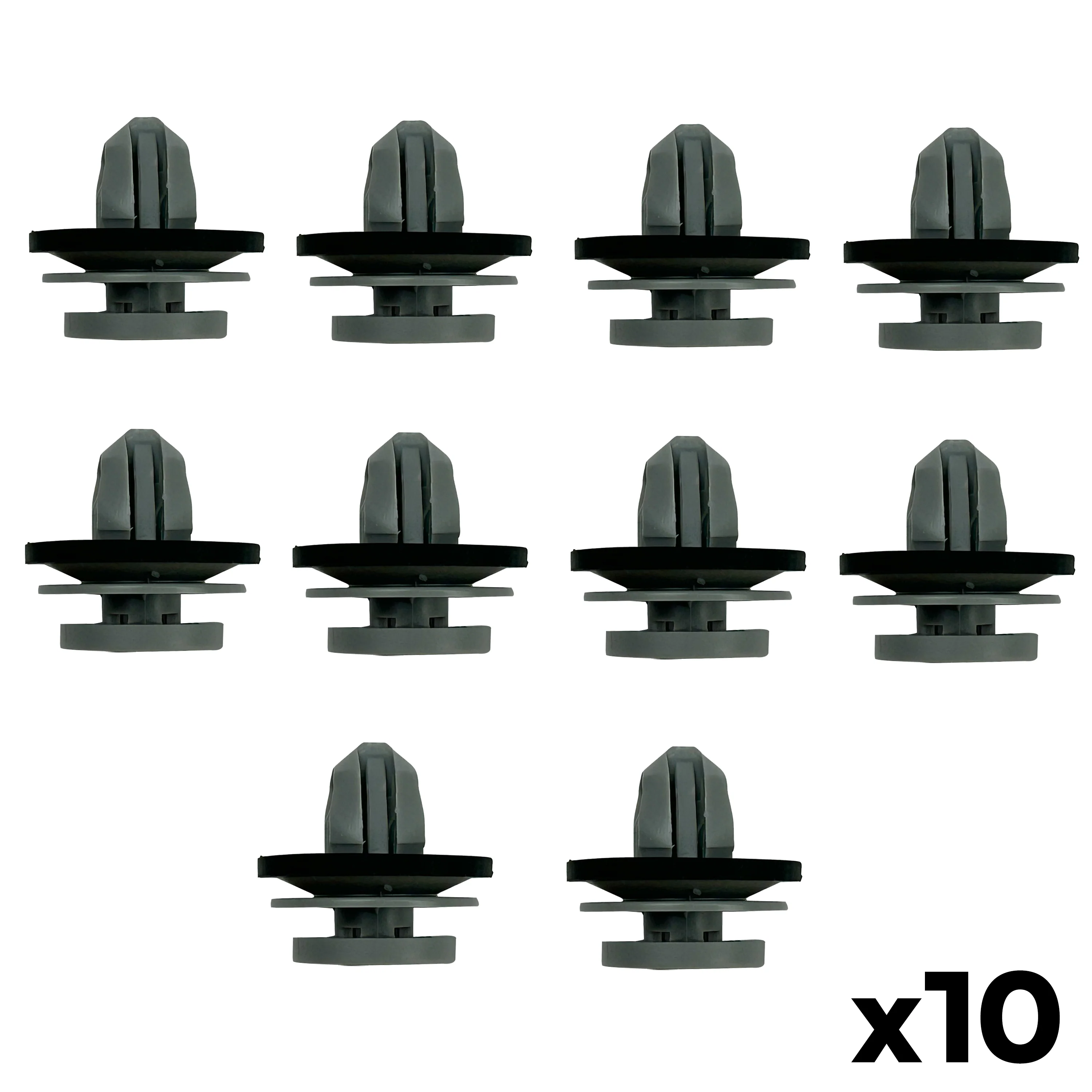 Grey Lantern Side Moulding Trim Fixing Clips for Range Rover Evoque 2 - 10 pack