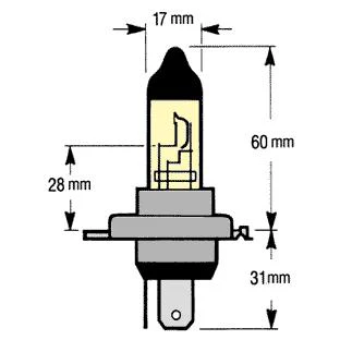 H4 Halogen Headlight Bulbs - 60W/55W Ultra-White - PAIR for Land Rover Classic Defender - Image 4